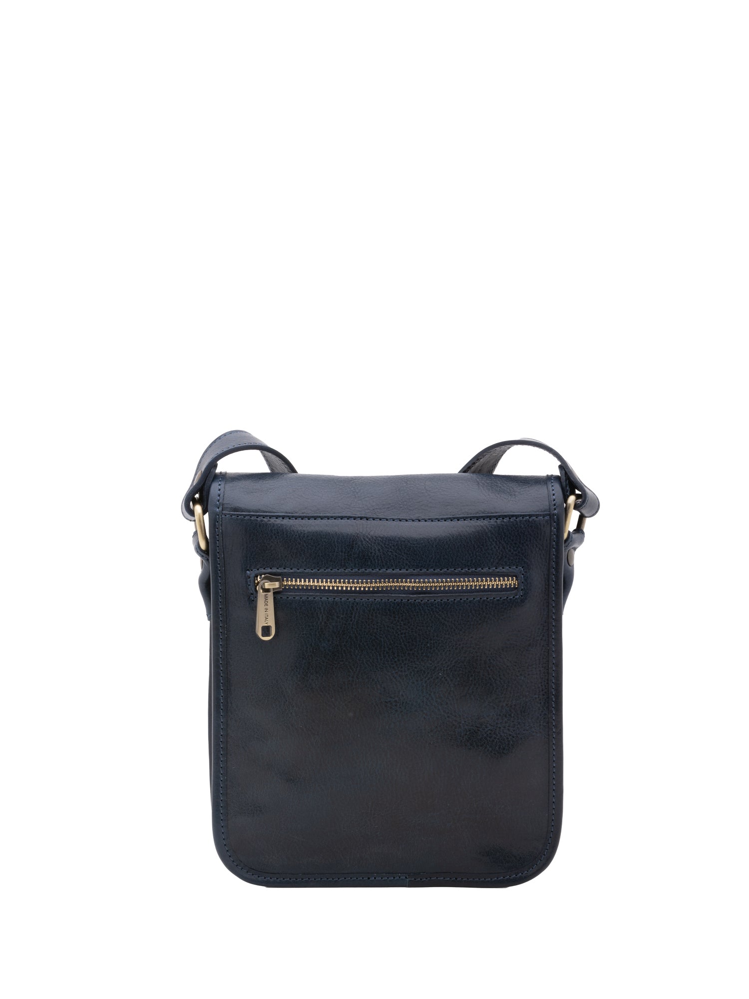 Borsa a tracolla uomo in vera pelle Made in Italy 5552-Blu I Fratelli