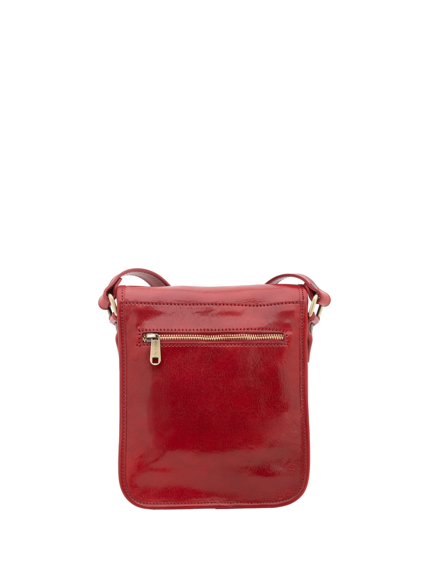 Borsa a tracolla uomo in vera pelle Made in Italy 5552-Rosso I Fratelli