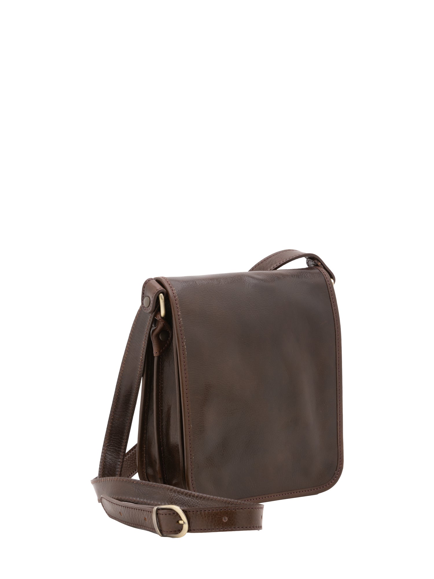 Borsa a tracolla uomo in vera pelle Made in Italy 5552-Tmoro I Fratelli