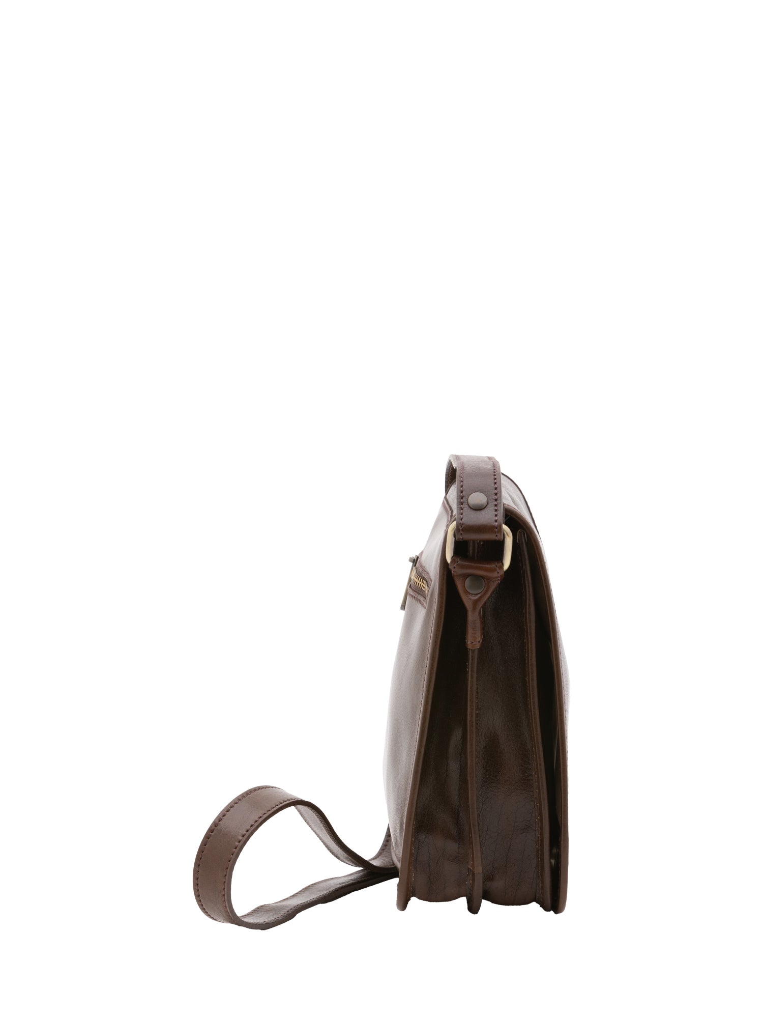 Borsa a tracolla uomo in vera pelle Made in Italy 5552-Tmoro I Fratelli