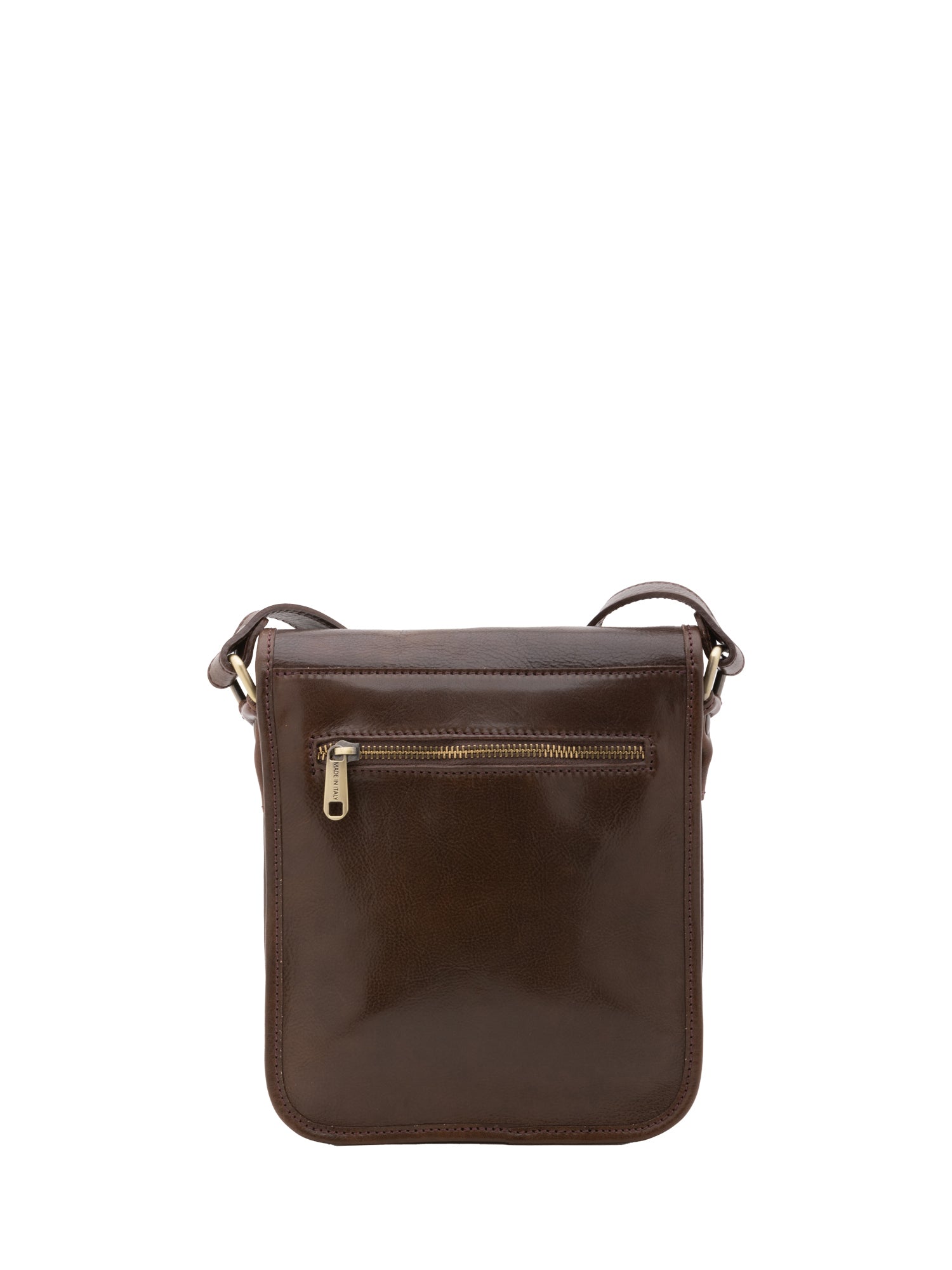 Borsa a tracolla uomo in vera pelle Made in Italy 5552-Tmoro I Fratelli