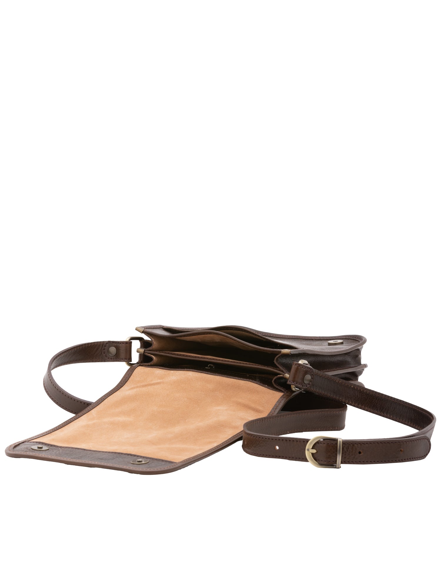 Borsa a tracolla uomo in vera pelle Made in Italy 5552-Tmoro I Fratelli