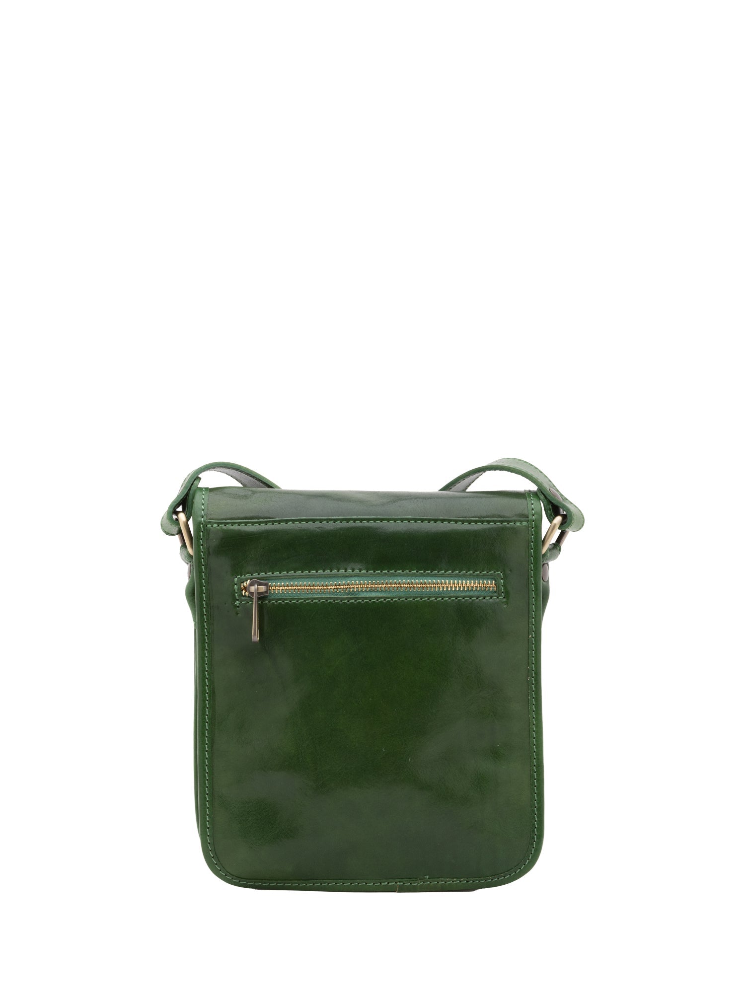 Borsa a tracolla uomo in vera pelle Made in Italy 5552-Verde I Fratelli