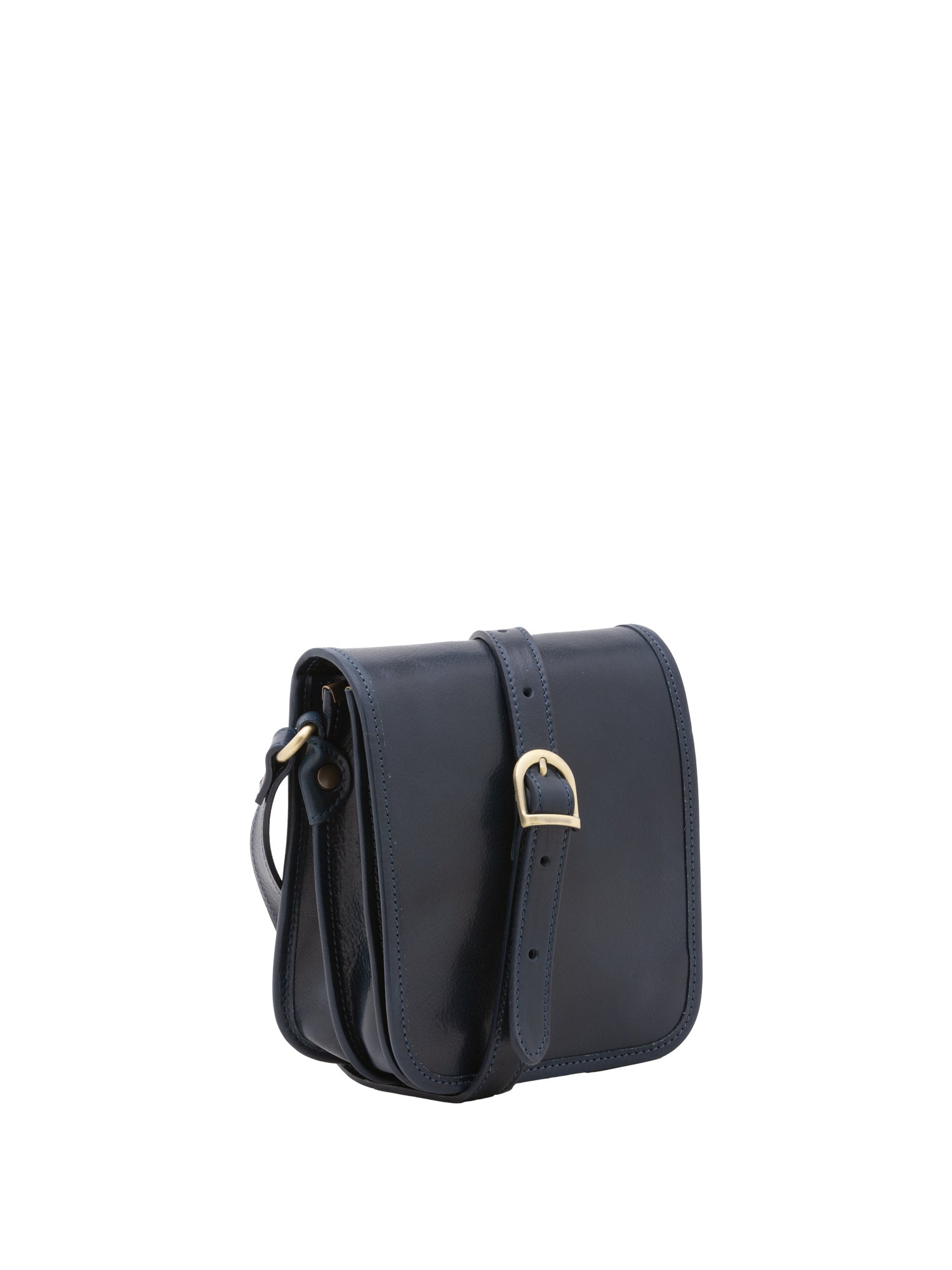 Borsa a tracolla da uomo in vera pelle Made in Italy 5554-Blu I Fratelli