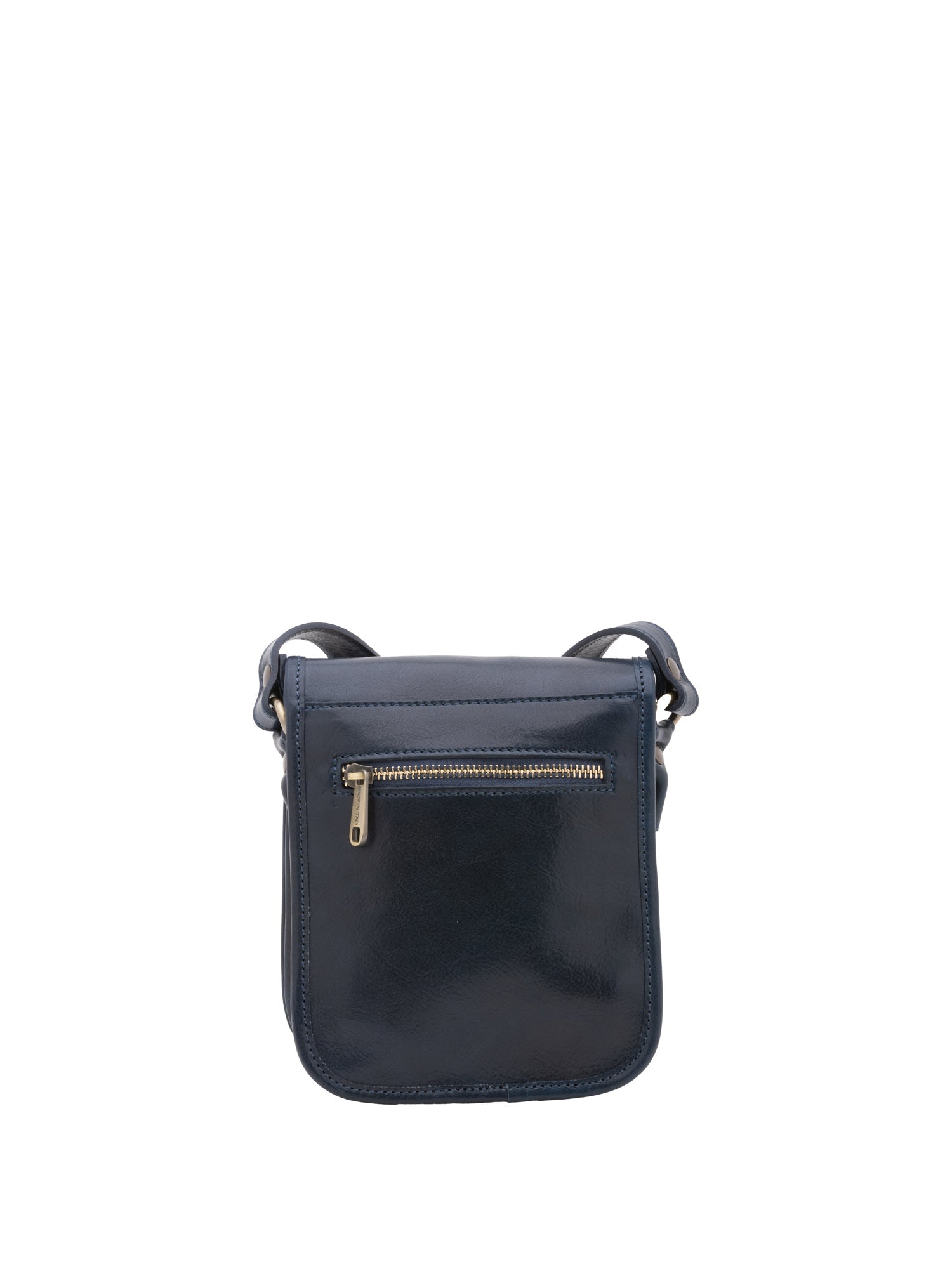 Borsa a tracolla da uomo in vera pelle Made in Italy 5554-Blu I Fratelli