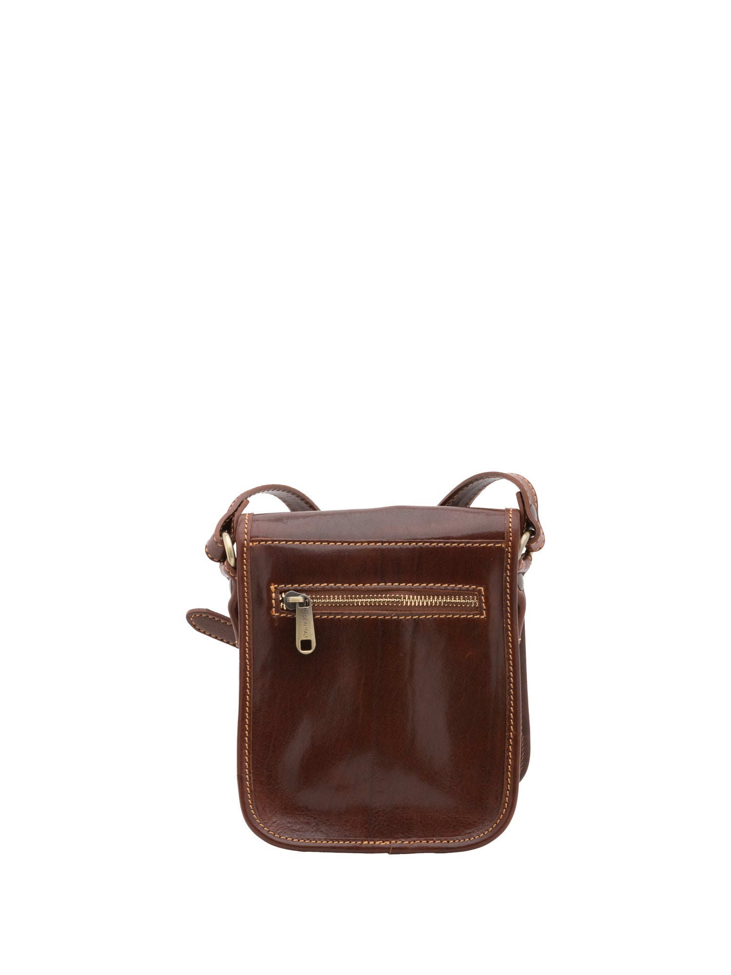 Borsa a tracolla da uomo in vera pelle Made in Italy 5554-Marrone I Fratelli