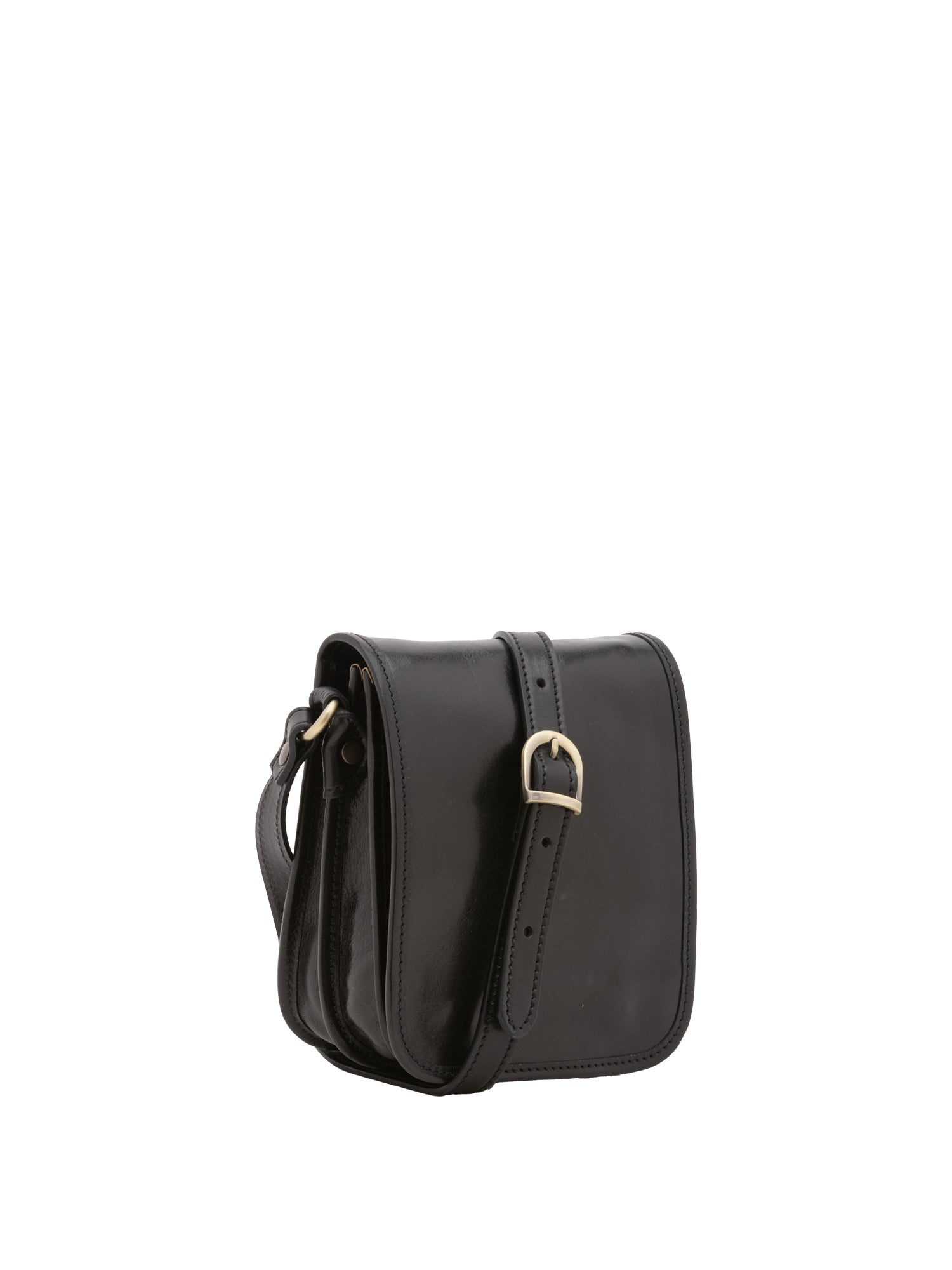 Borsa a tracolla da uomo in vera pelle Made in Italy 5554-Nero I Fratelli