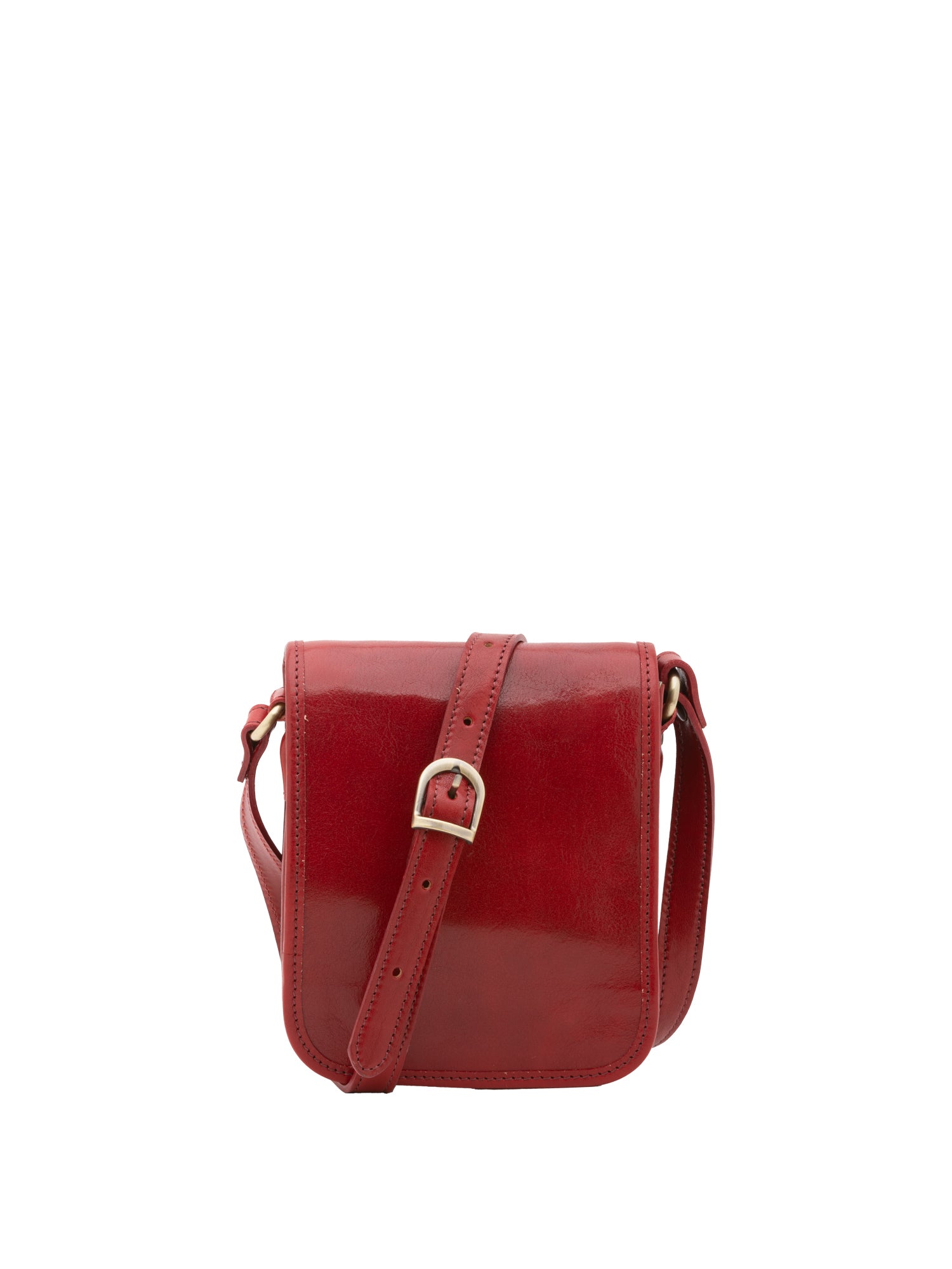 Borsa a tracolla da uomo in vera pelle Made in Italy 5554-Rosso I Fratelli