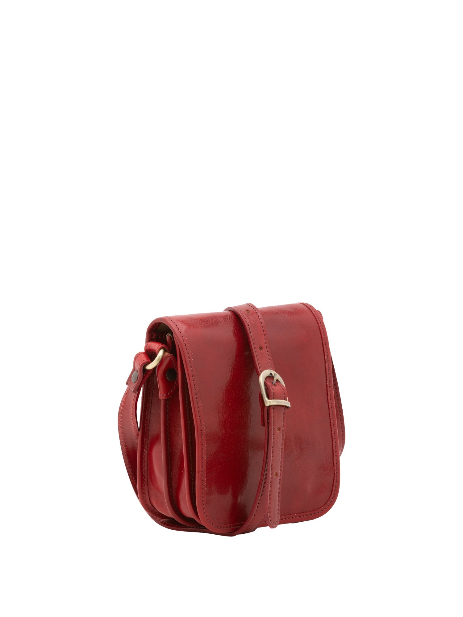 Borsa a tracolla da uomo in vera pelle Made in Italy 5554-Rosso I Fratelli