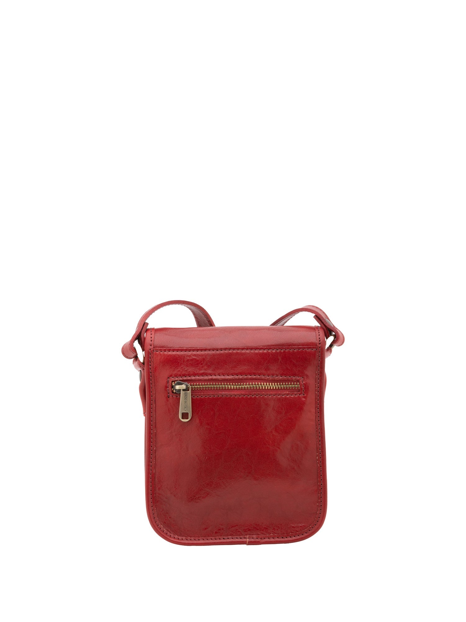 Borsa a tracolla da uomo in vera pelle Made in Italy 5554-Rosso I Fratelli