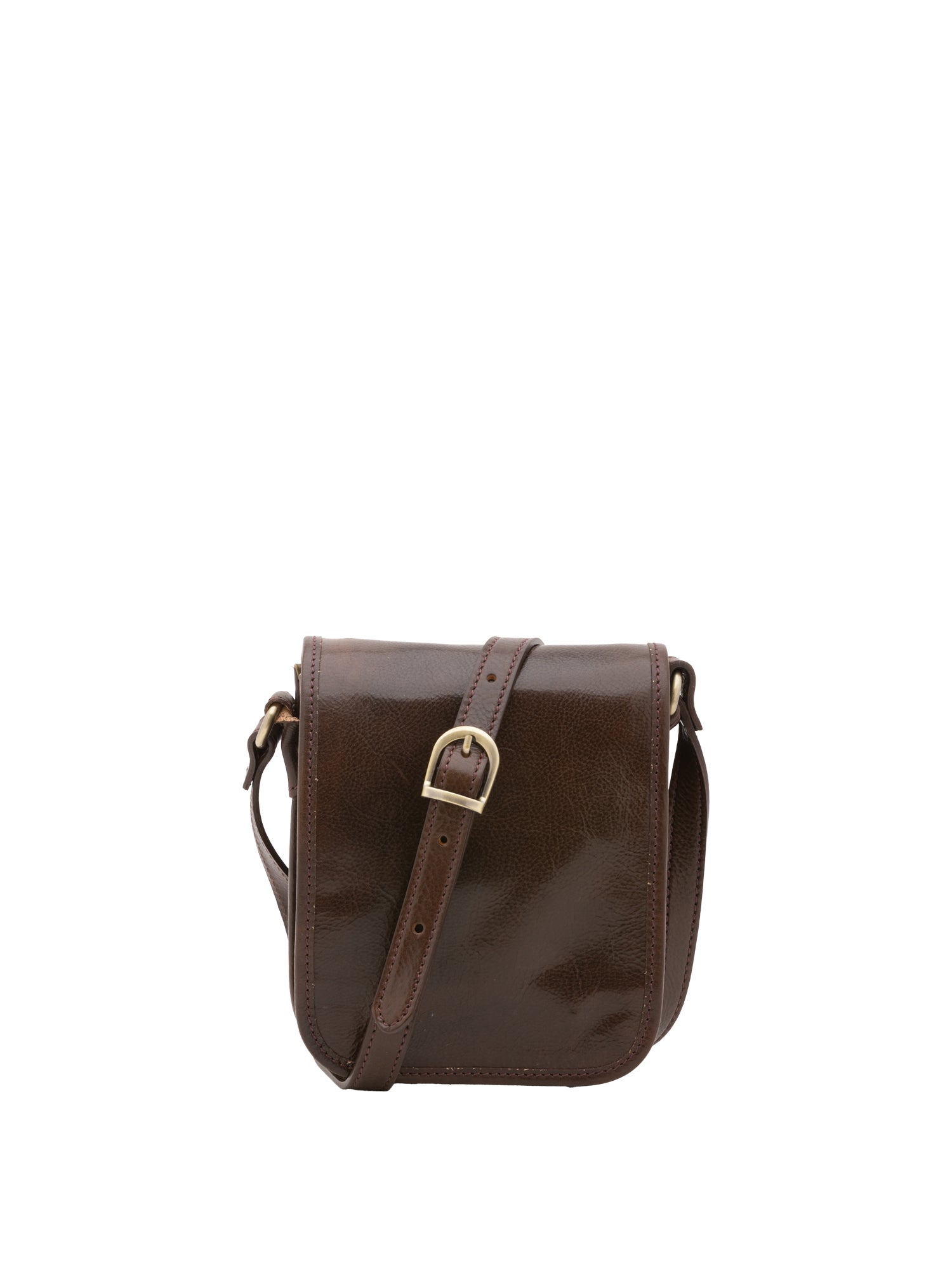 Borsa a tracolla da uomo in vera pelle Made in Italy 5554-Tmoro I Fratelli