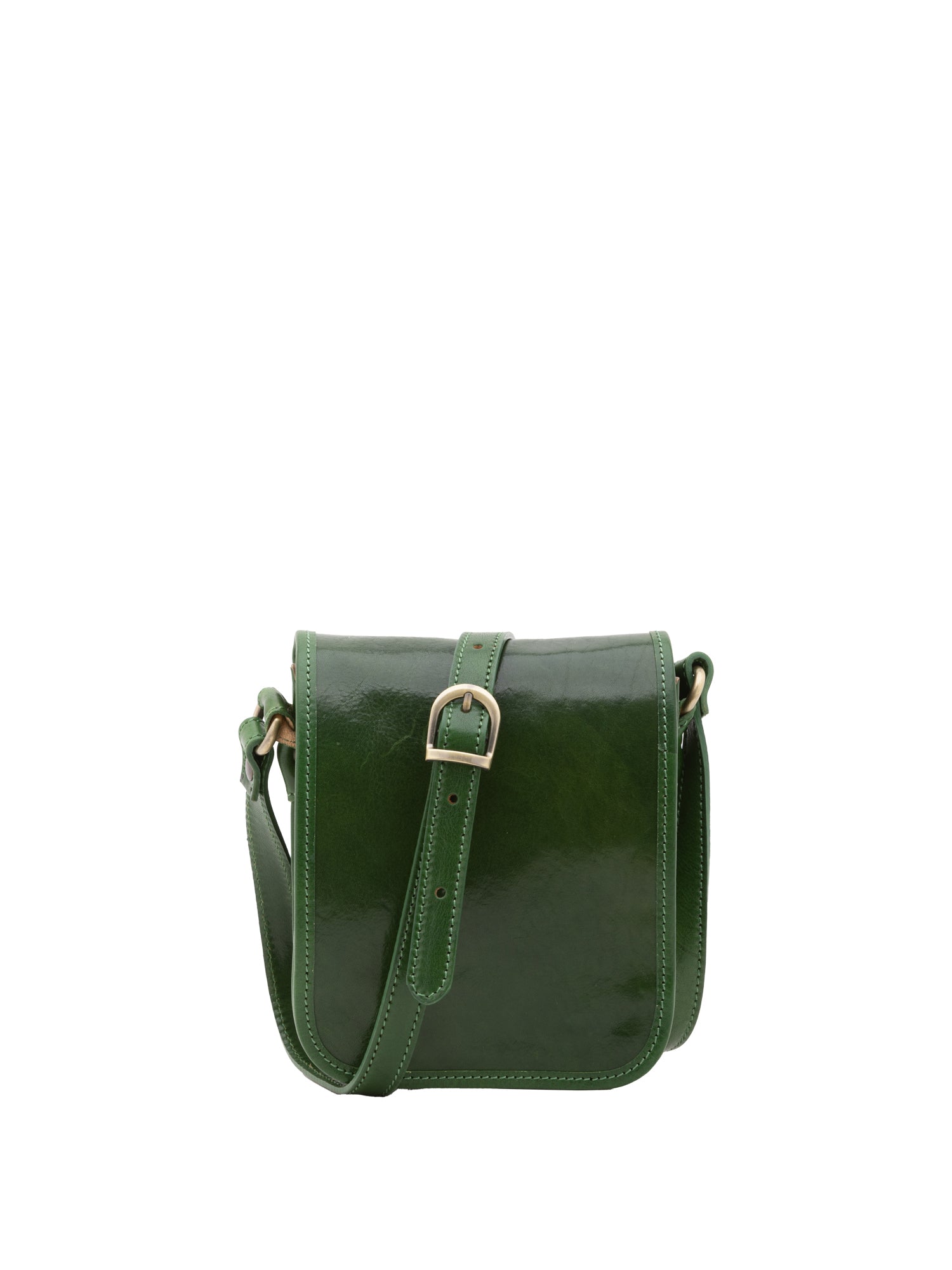 Borsa a tracolla da uomo in vera pelle Made in Italy 5554-Verde I Fratelli