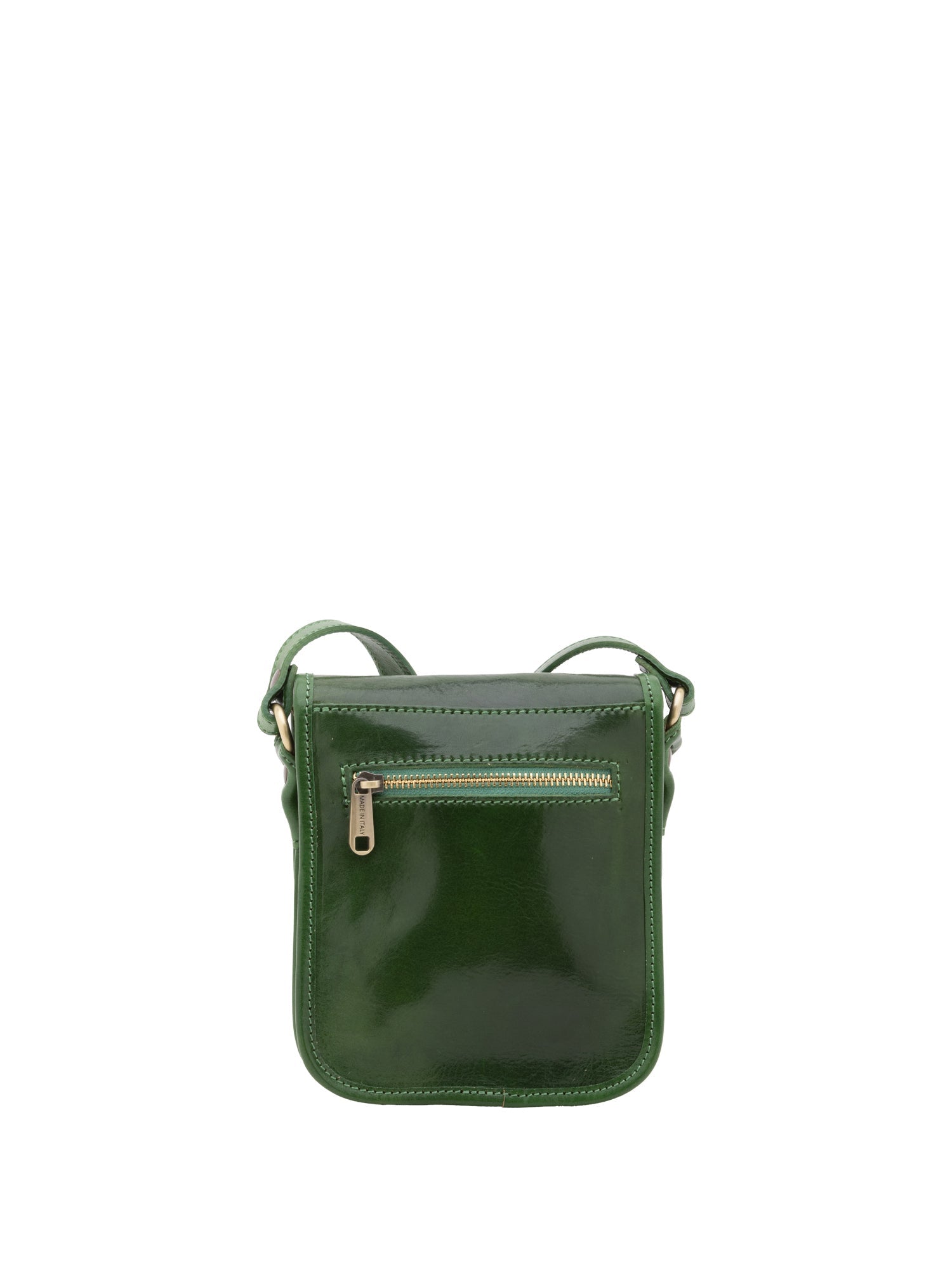 Borsa a tracolla da uomo in vera pelle Made in Italy 5554-Verde I Fratelli