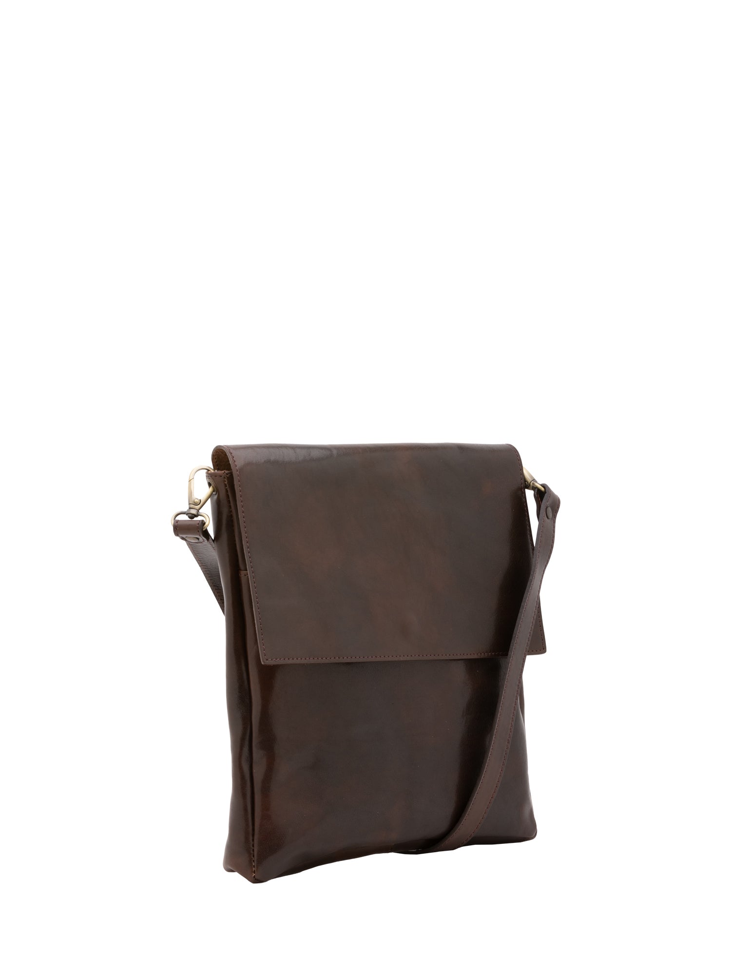 Borsa a tracolla uomo in vera pelle Made in Italy 5555-Tmoro I Fratelli