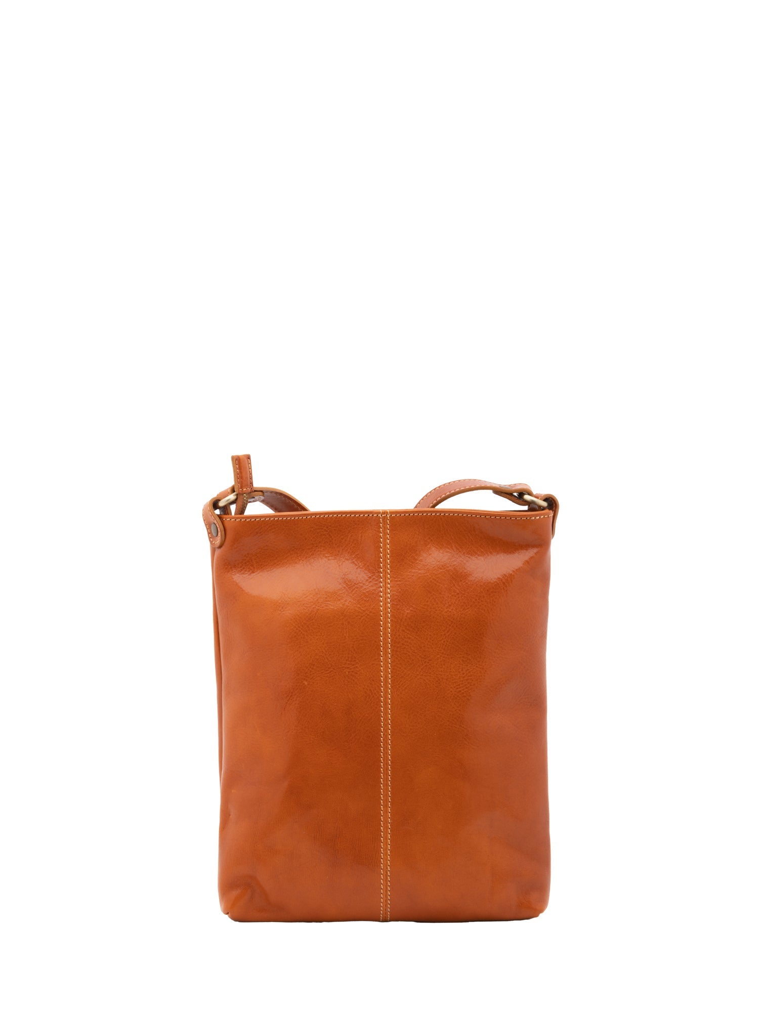 Borsa a tracolla uomo in vera pelle Made in Italy 5556-Cognac I Fratelli