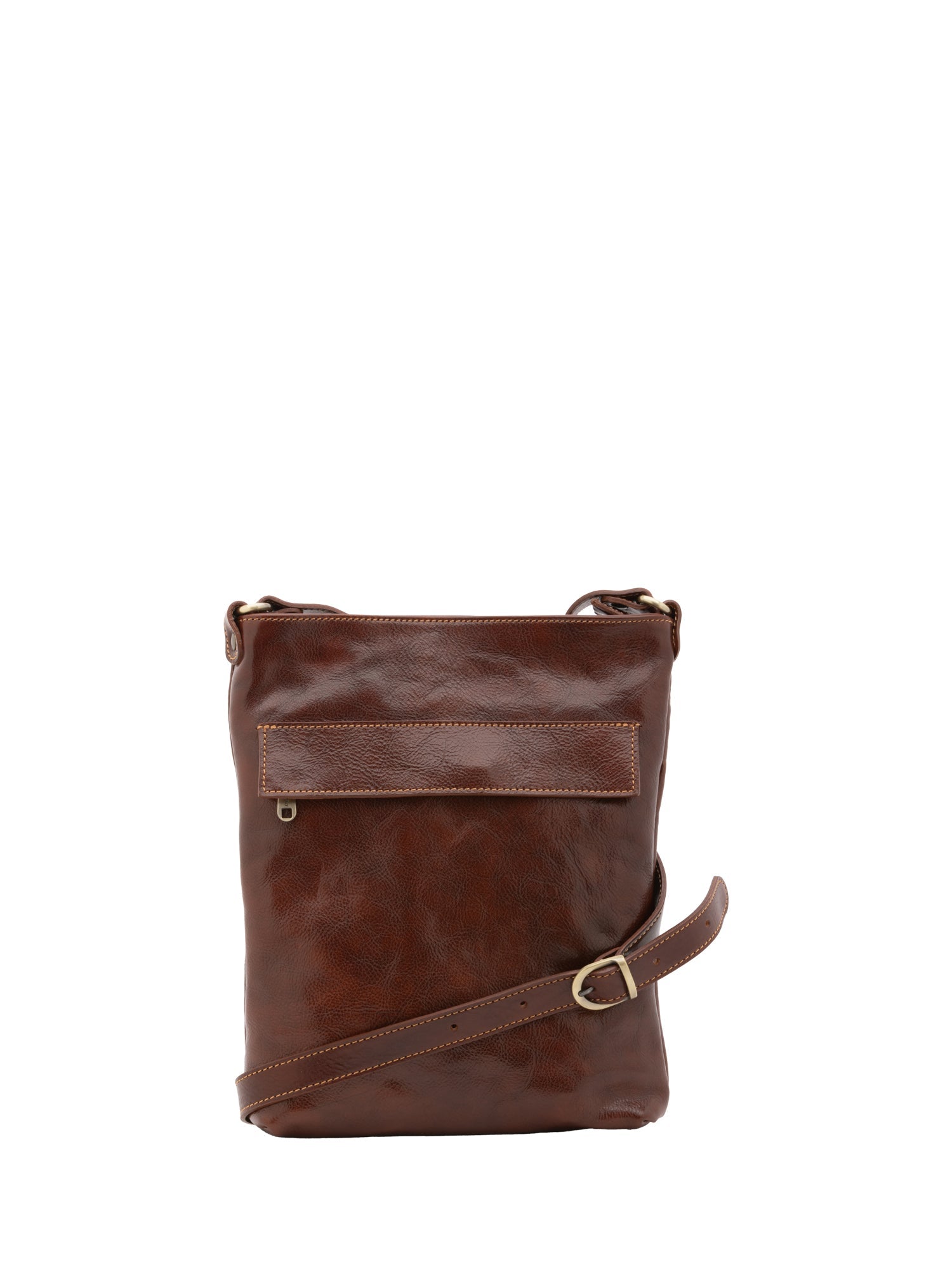 Borsa a tracolla uomo in vera pelle Made in Italy 5556-Marrone I Fratelli