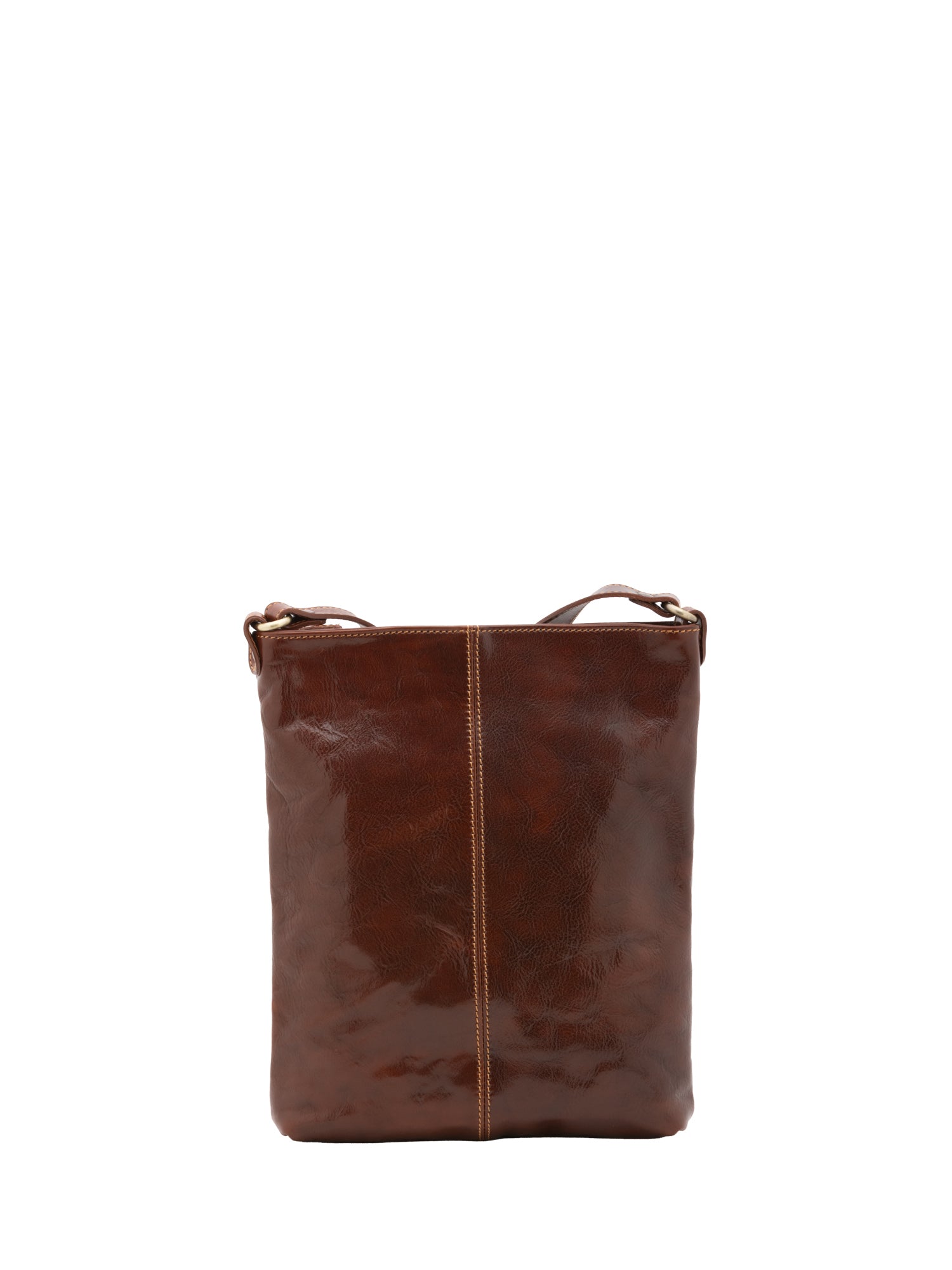 Borsa a tracolla uomo in vera pelle Made in Italy 5556-Marrone I Fratelli
