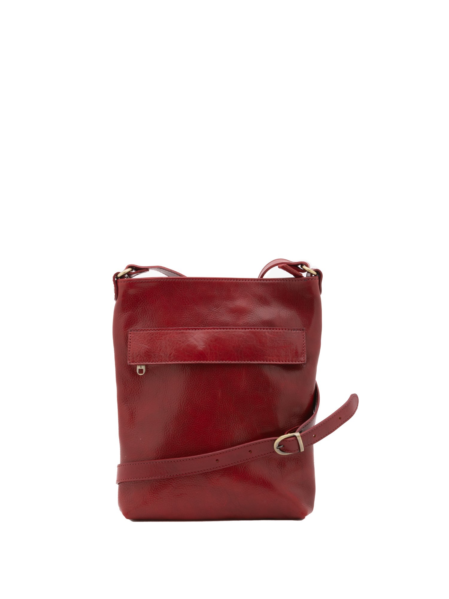 Borsa a tracolla uomo in vera pelle Made in Italy 5556-Rosso I Fratelli