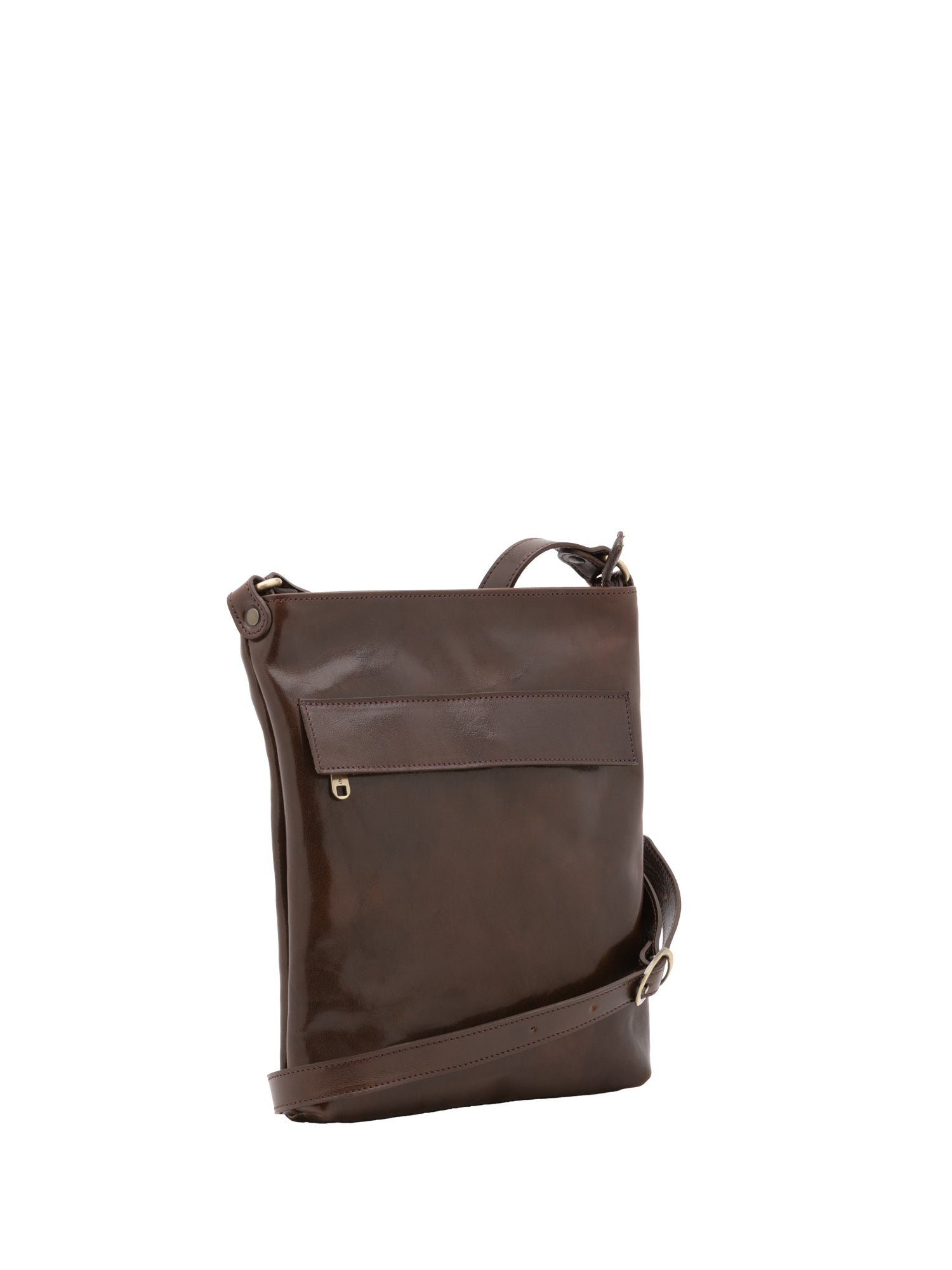 Borsa a tracolla uomo in vera pelle Made in Italy 5556-Tmoro I Fratelli