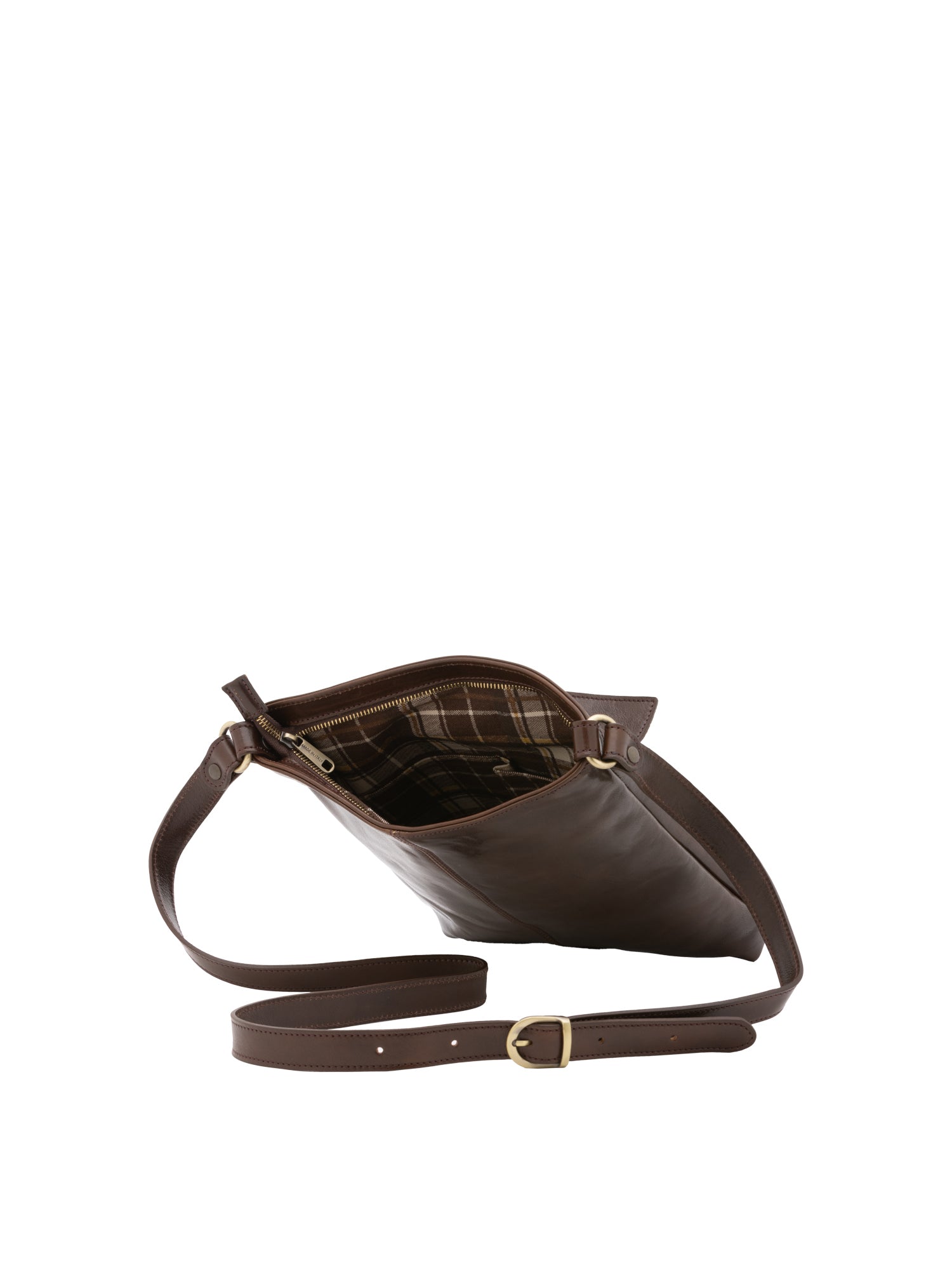 Borsa a tracolla uomo in vera pelle Made in Italy 5556-Tmoro I Fratelli