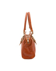 Borsa a mano da donna 100% pelle 5557-Cognac I Fratelli