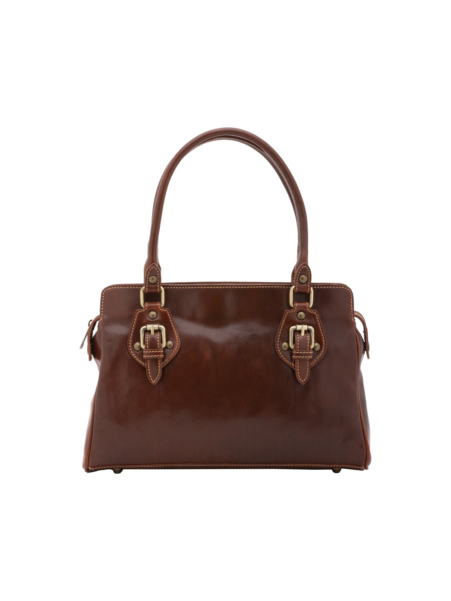 Borsa a mano da donna 100% pelle 5557-Marrone I Fratelli