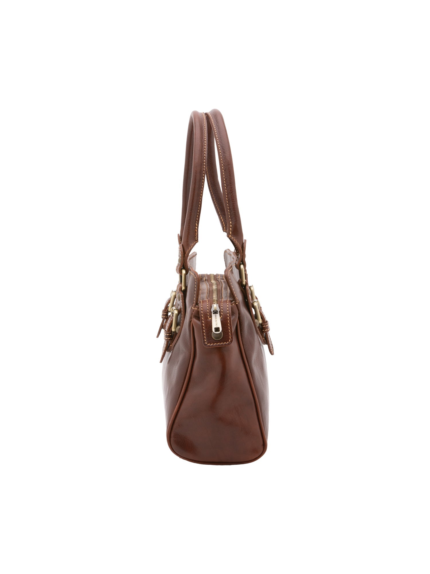 Borsa a mano da donna 100% pelle 5557-Marrone I Fratelli