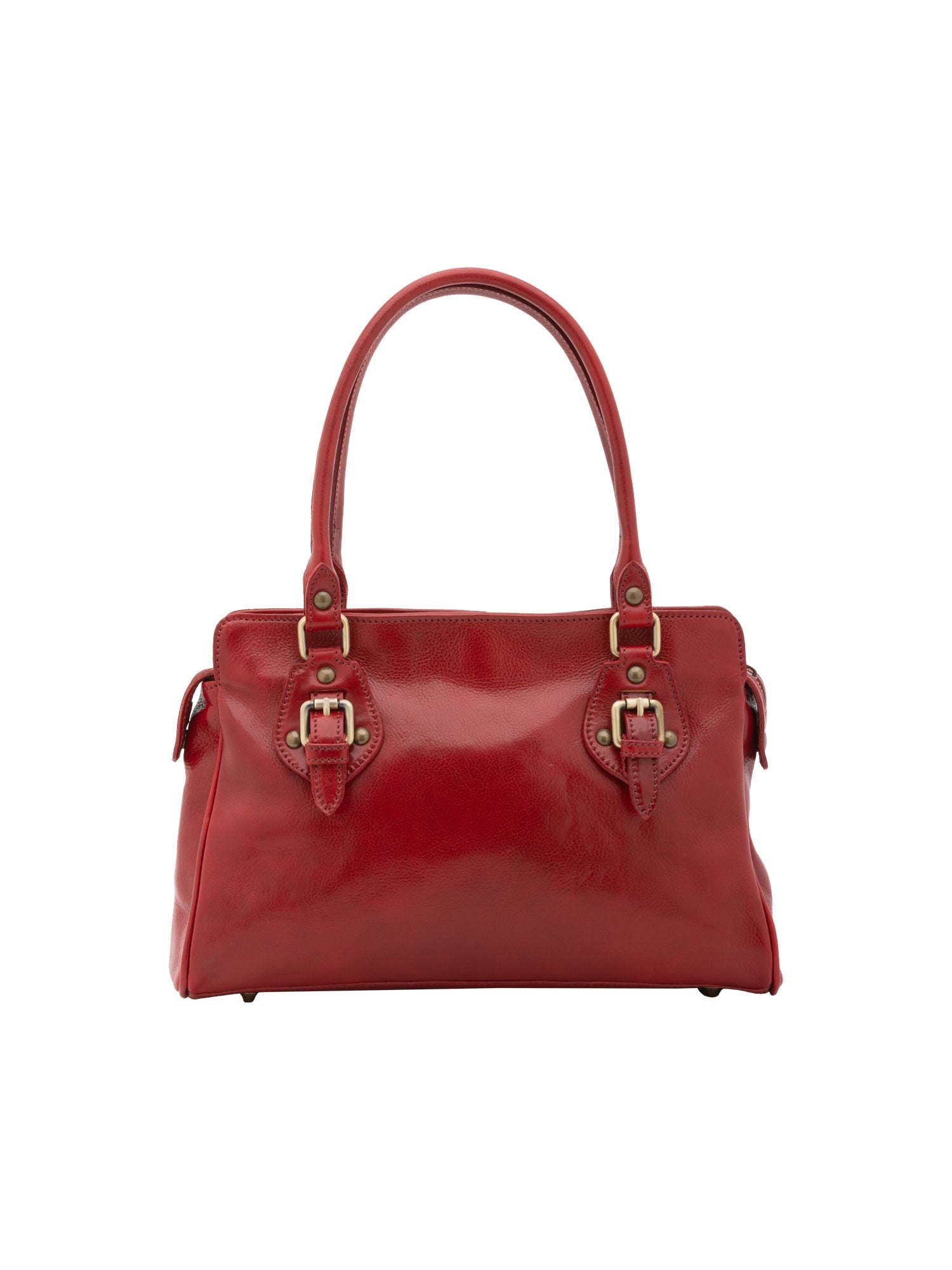Borsa a mano da donna 100% pelle 5557-Rosso I Fratelli