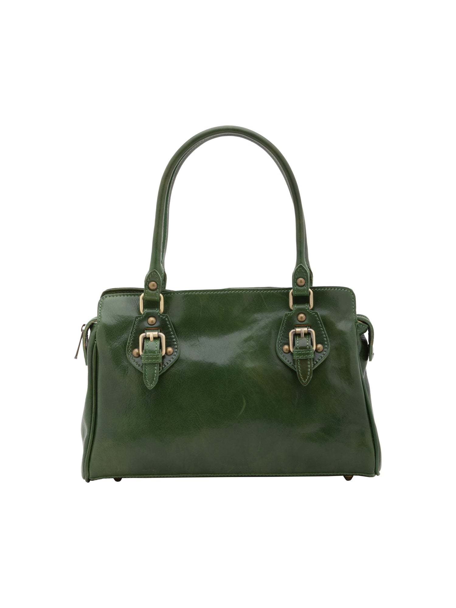 Borsa a mano da donna 100% pelle 5557-Verde I Fratelli
