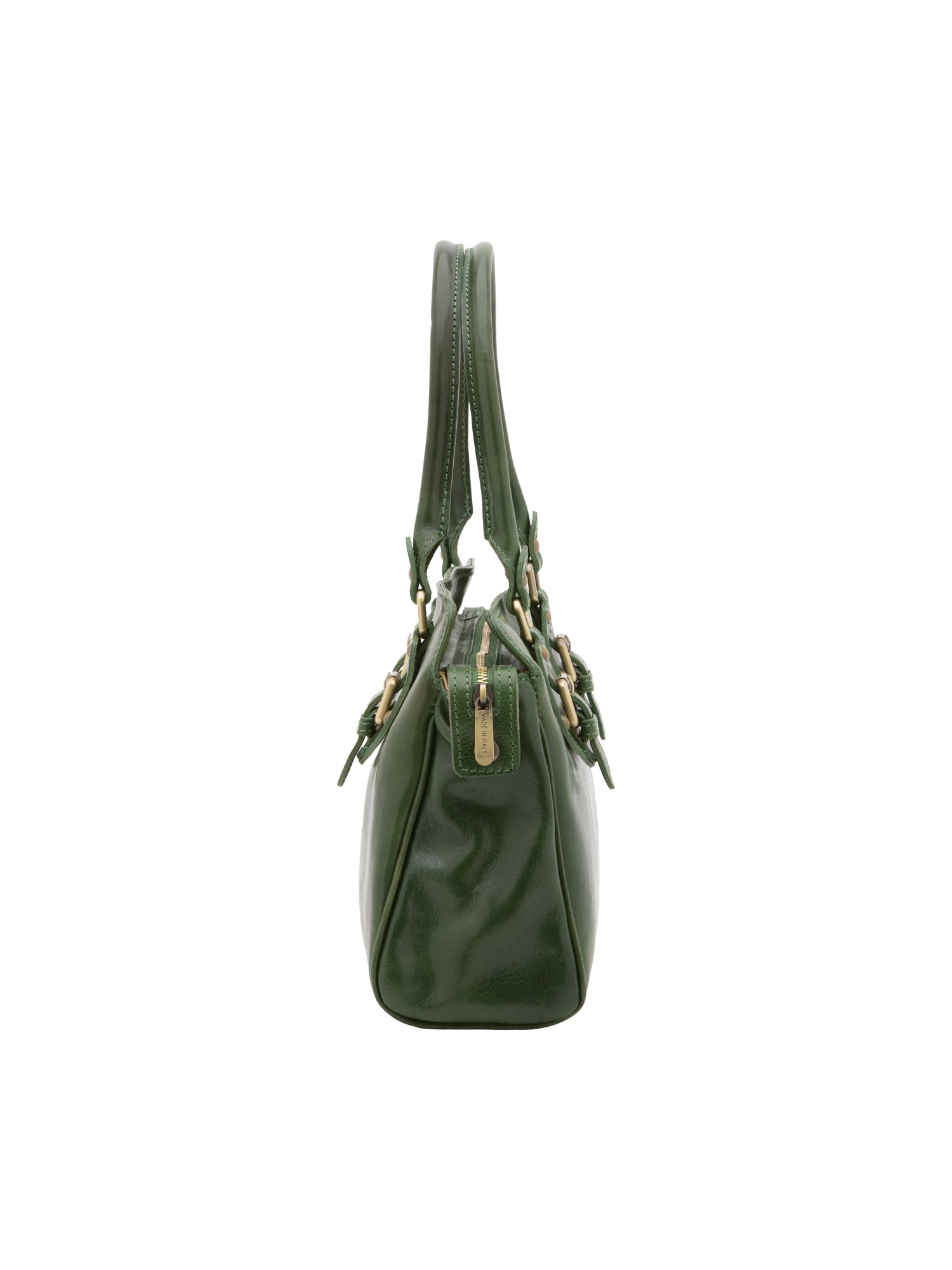 Borsa a mano da donna 100% pelle 5557-Verde I Fratelli