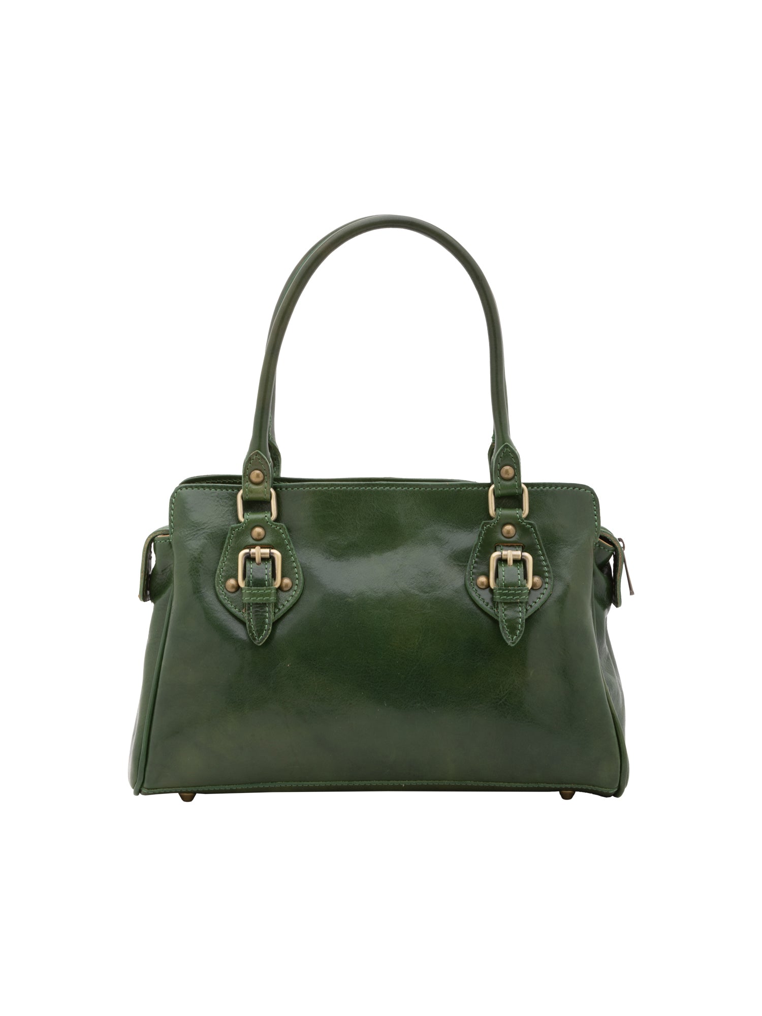 Borsa a mano da donna 100% pelle 5557-Verde I Fratelli