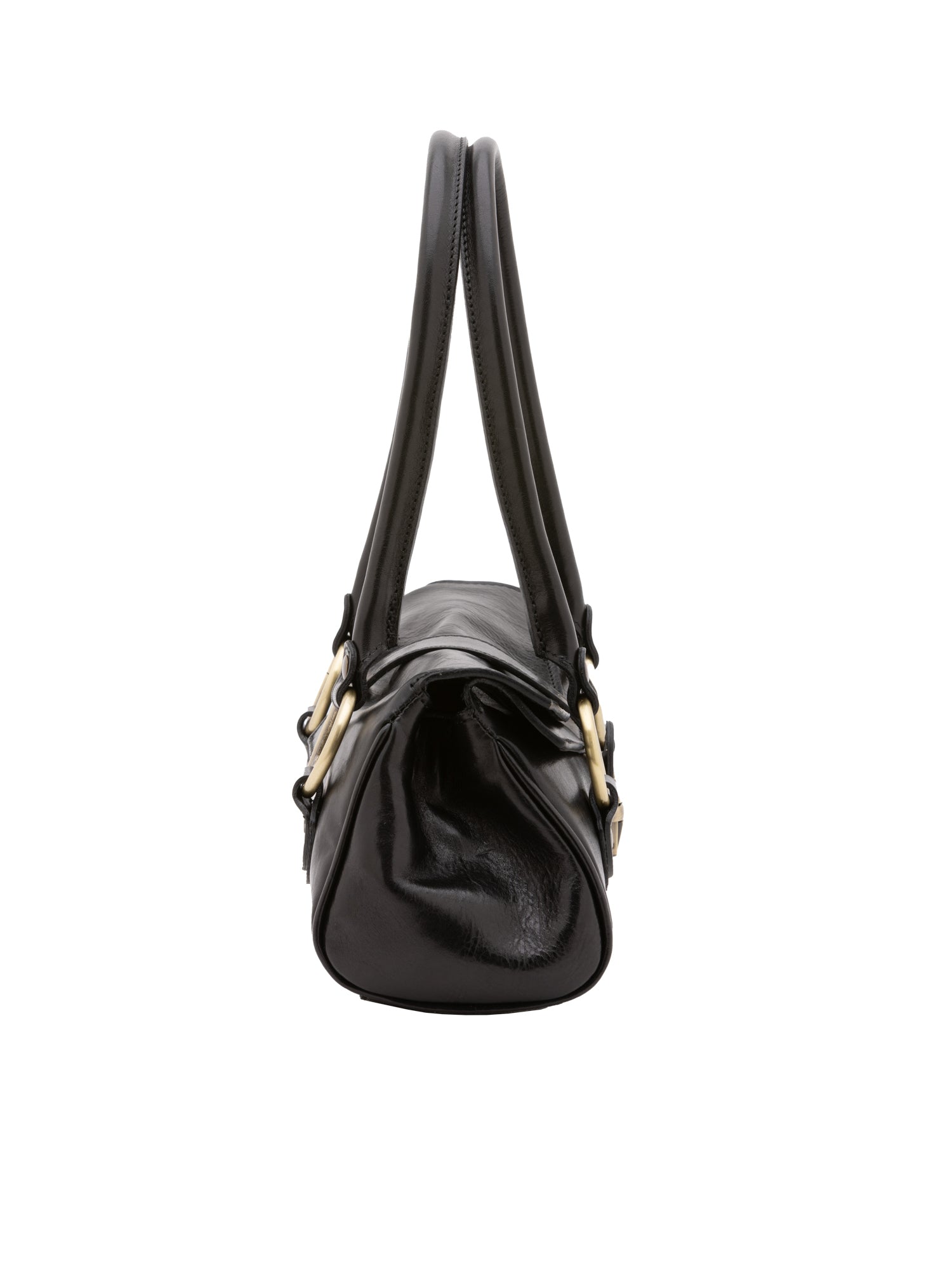 Borsa a mano da donna 100% pelle 5559-Nero I Fratelli