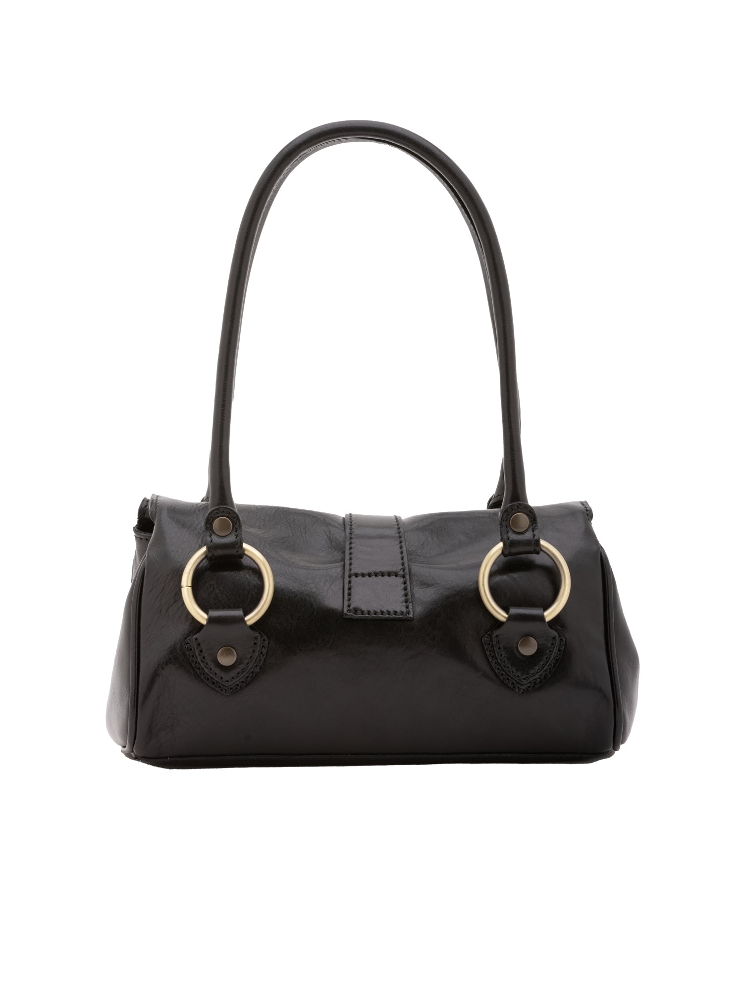 Borsa a mano da donna 100% pelle 5559-Nero I Fratelli