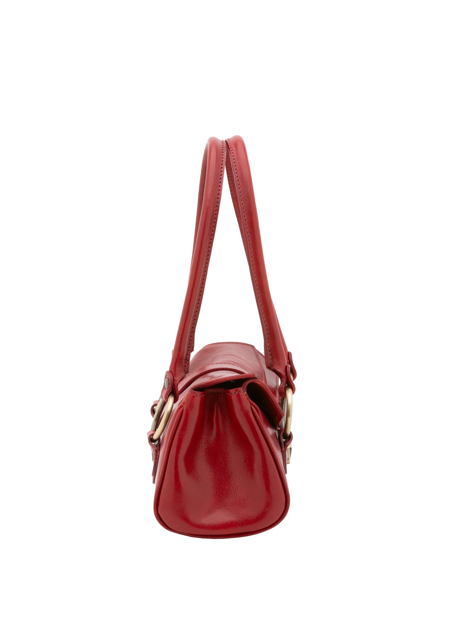 Borsa a mano da donna 100% pelle 5559-Rosso I Fratelli