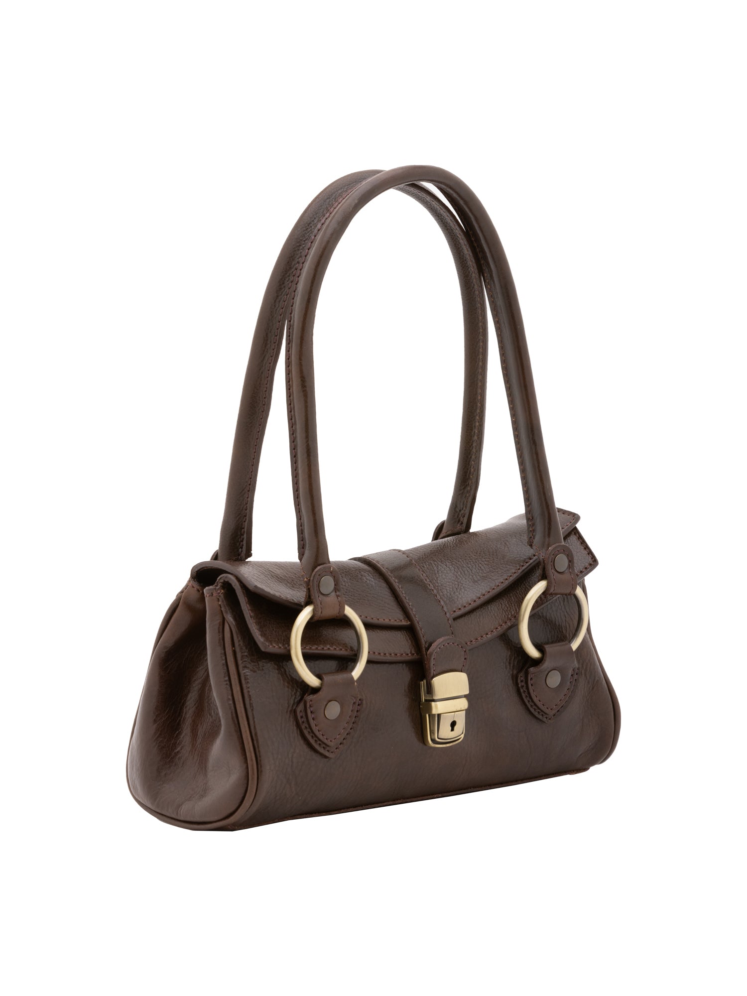 Borsa a mano da donna 100% pelle 5559-Tmoro I Fratelli