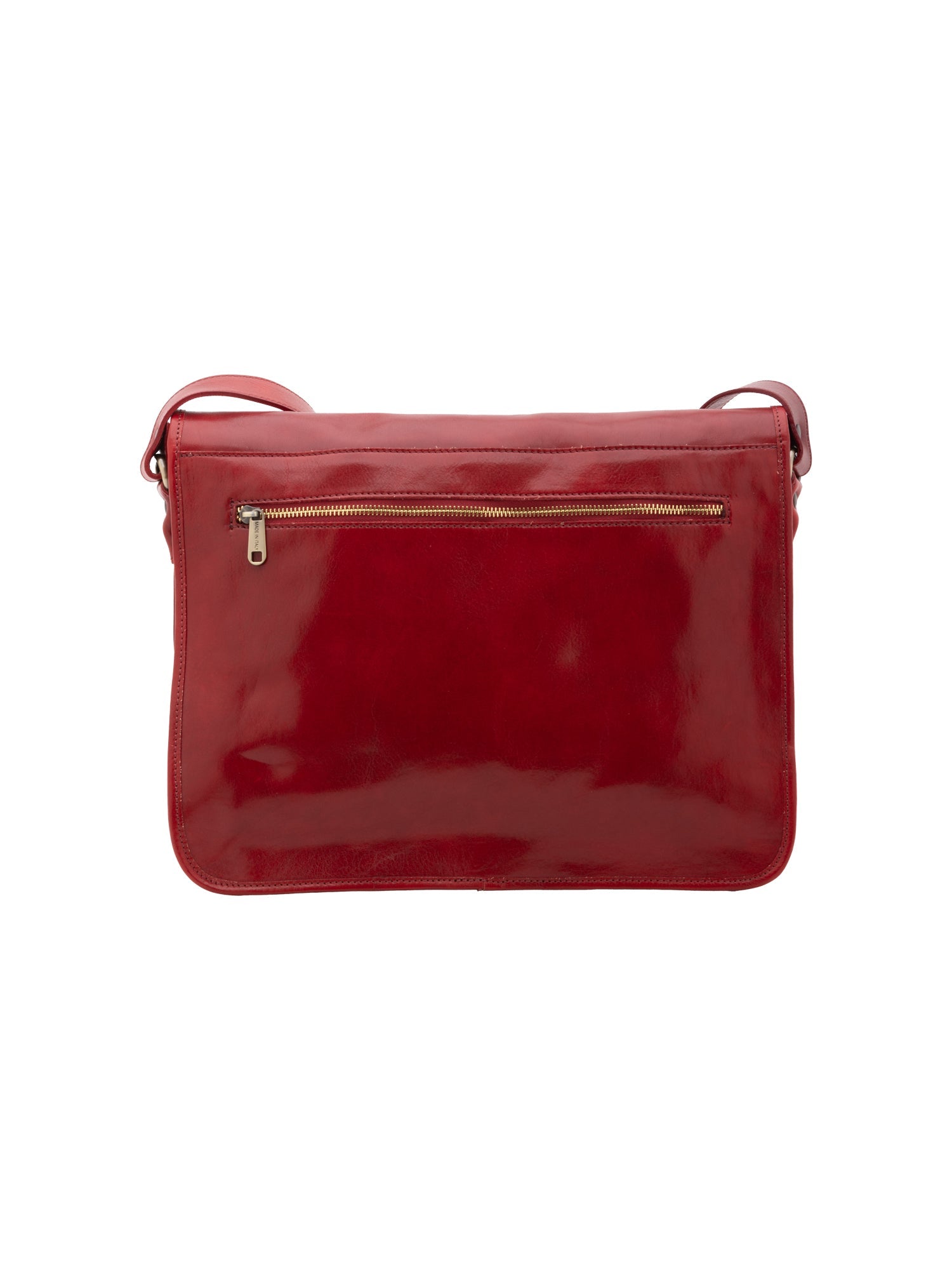 Borsa a tracolla uomo in vera pelle Made in Italy 5561-Rosso I Fratelli
