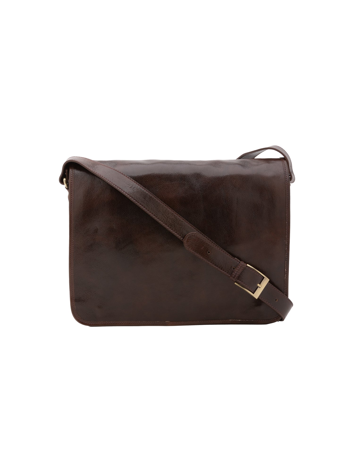 Borsa a tracolla uomo in vera pelle Made in Italy 5561-Tmoro I Fratelli