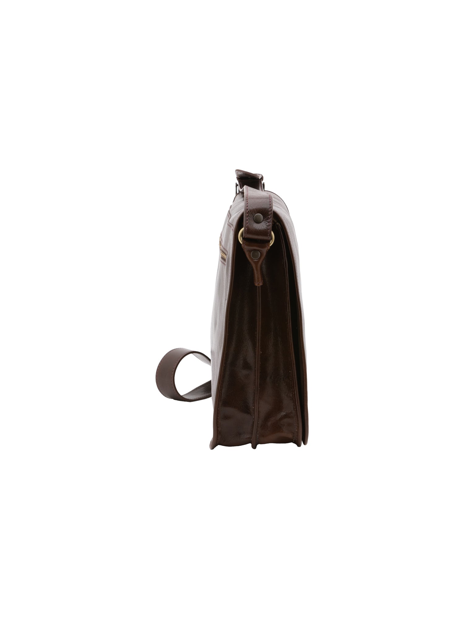 Borsa a tracolla uomo in vera pelle Made in Italy 5561-Tmoro I Fratelli