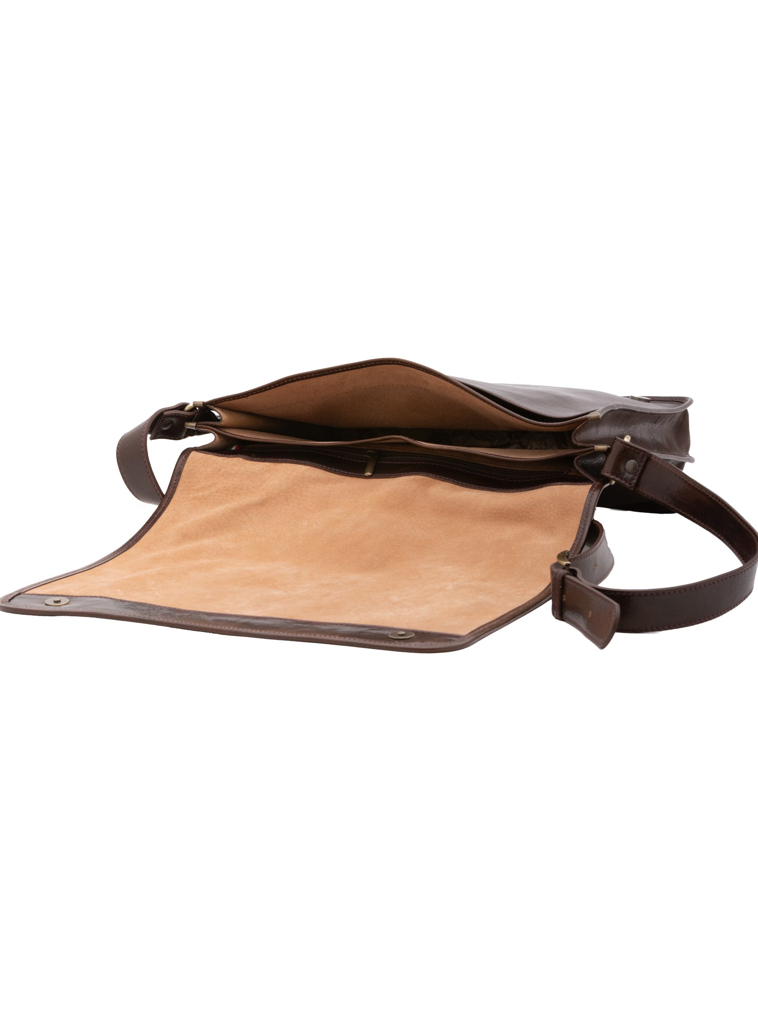 Borsa a tracolla uomo in vera pelle Made in Italy 5561-Tmoro I Fratelli