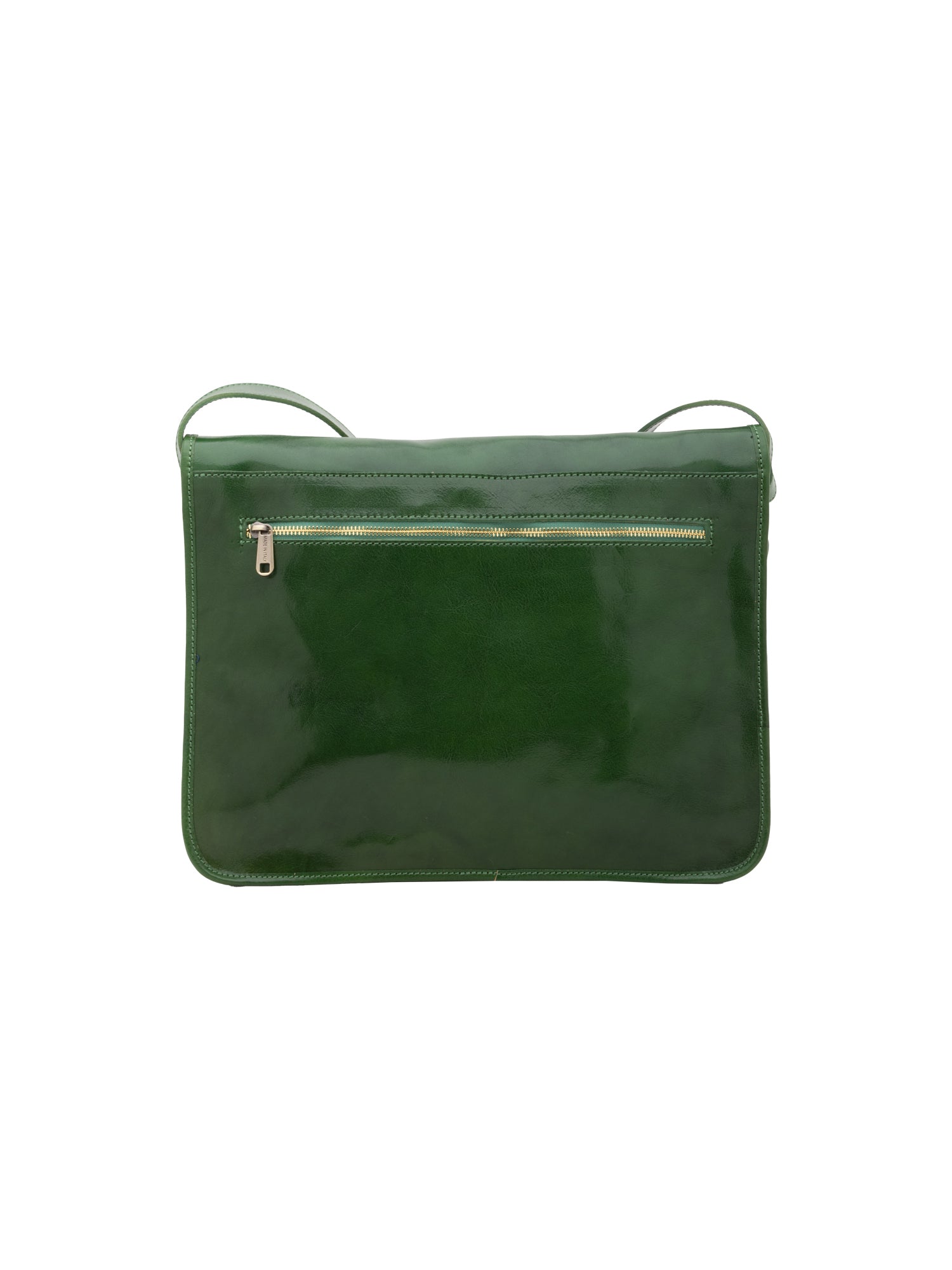 Borsa a tracolla uomo in vera pelle Made in Italy 5561-Verde I Fratelli