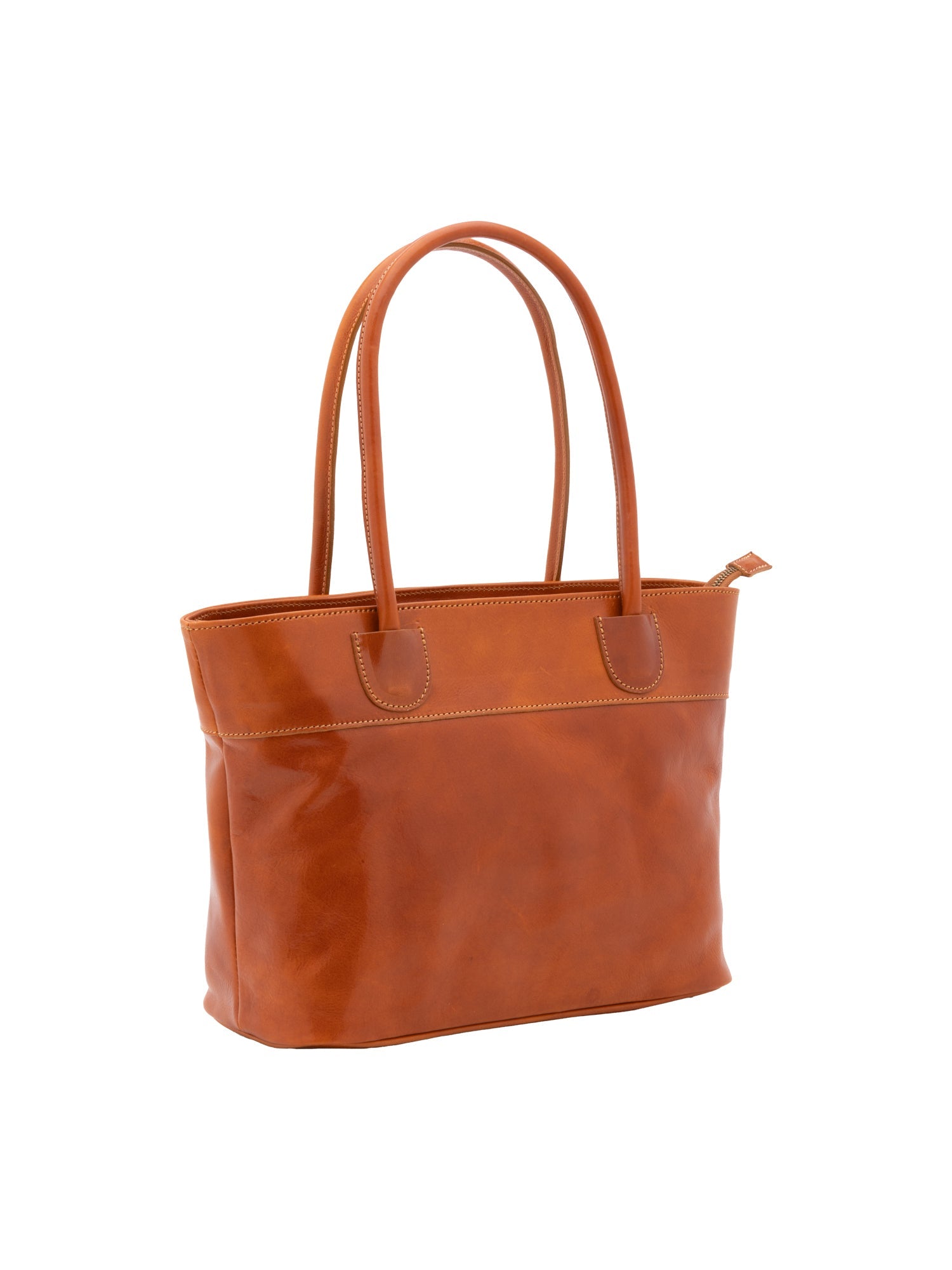 Borsa a tracolla da uomo in vera pelle 100% pelle 5562-Cognac I Fratelli