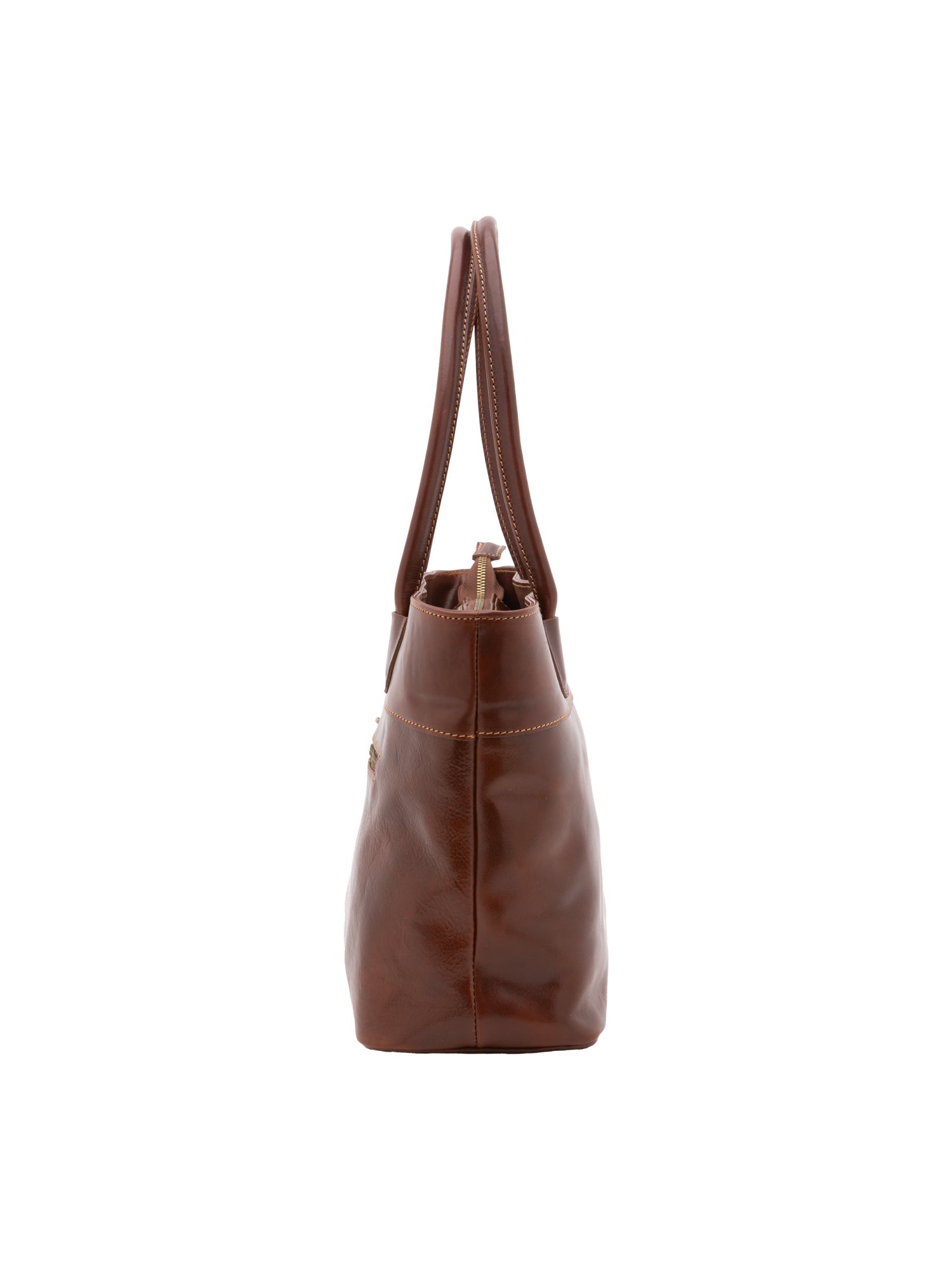 Borsa a tracolla da uomo in vera pelle 100% pelle 5562-Marrone I Fratelli