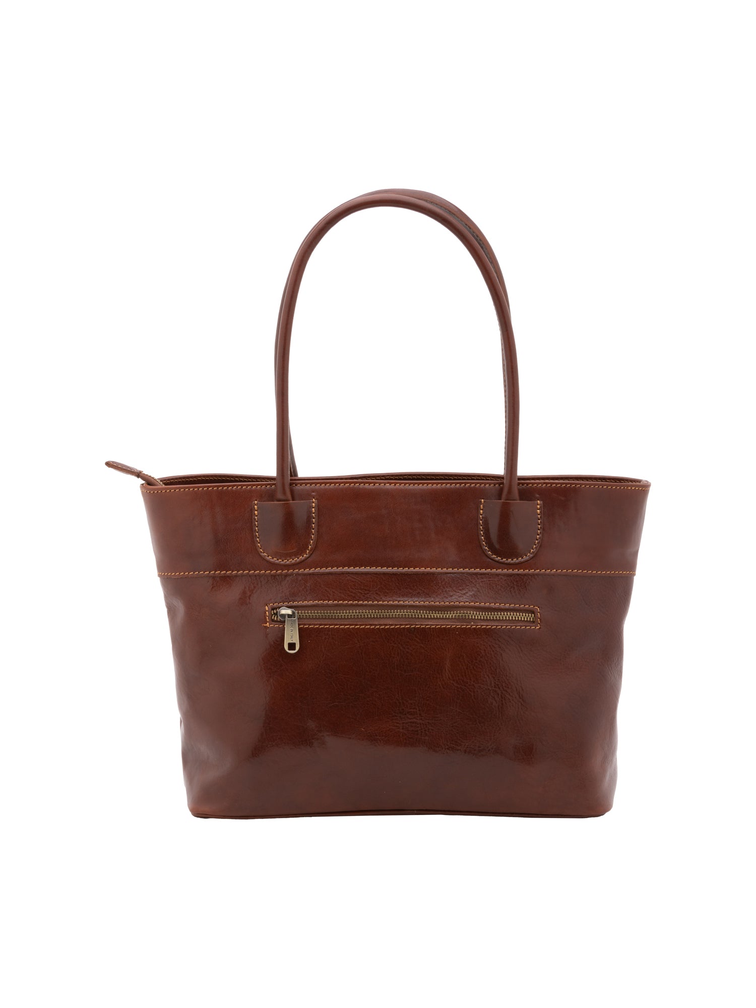 Borsa a tracolla da uomo in vera pelle 100% pelle 5562-Marrone I Fratelli