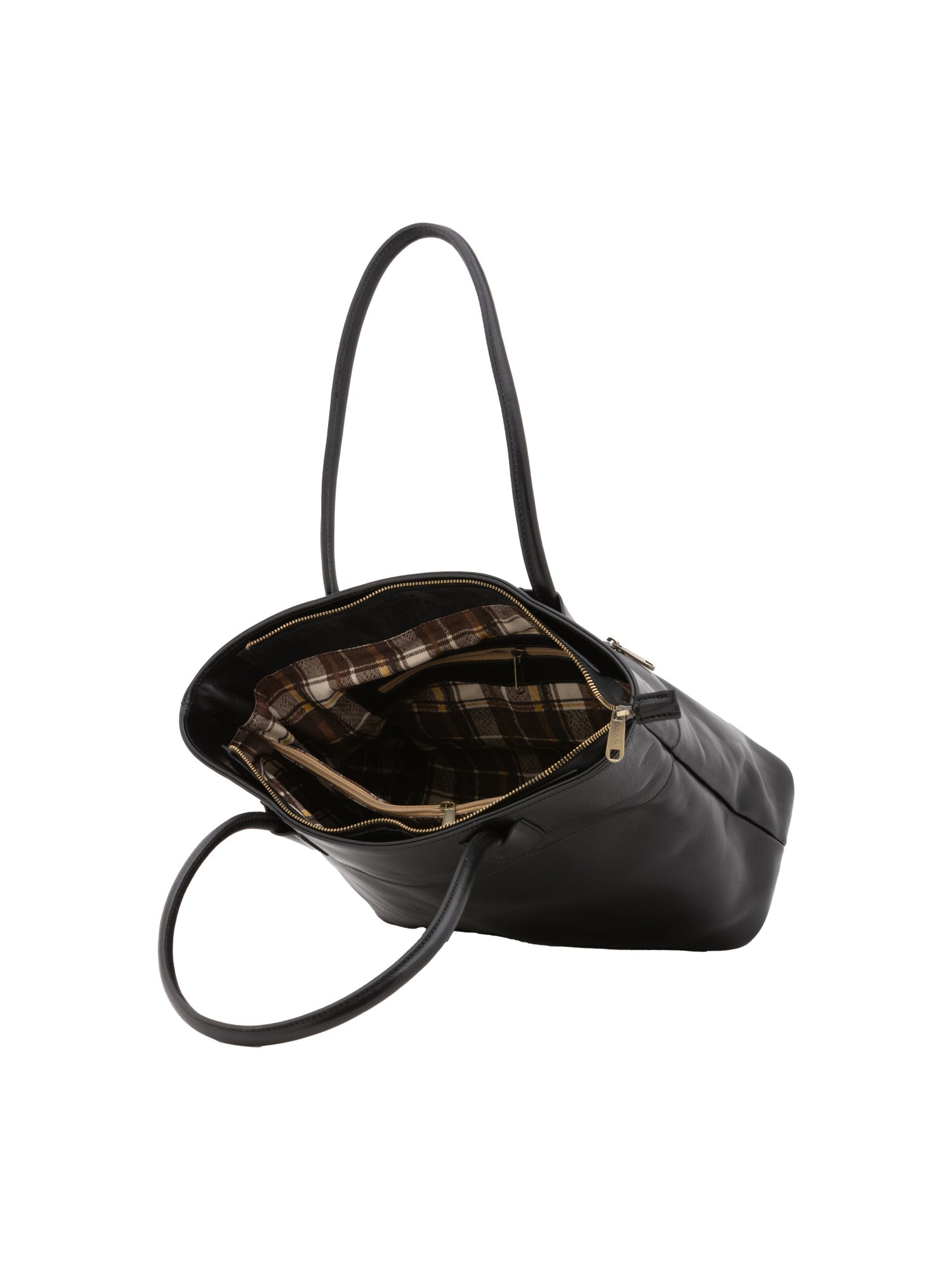 Borsa a tracolla da uomo in vera pelle 100% pelle 5562-Nero I Fratelli