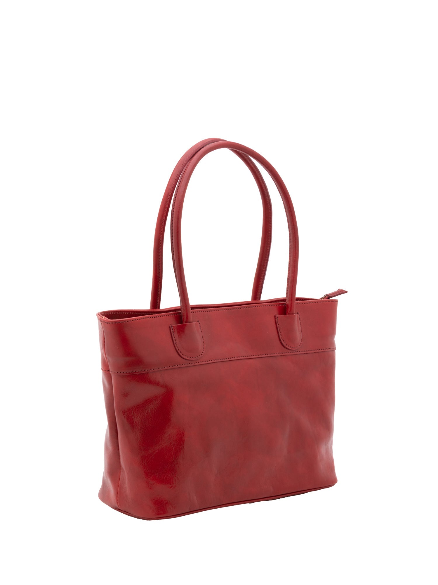 Borsa a tracolla da uomo in vera pelle 100% pelle 5562-Rosso I Fratelli