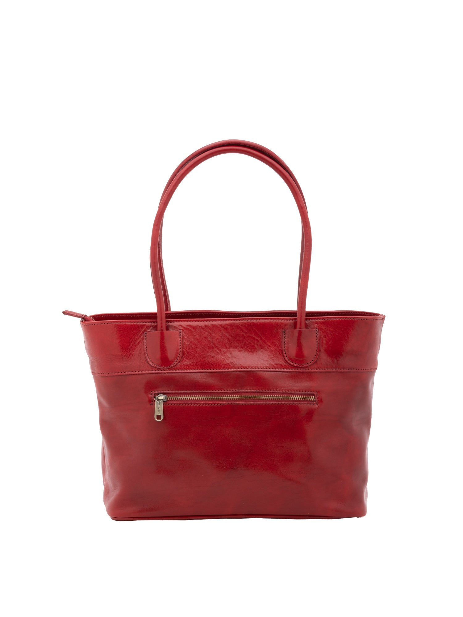Borsa a tracolla da uomo in vera pelle 100% pelle 5562-Rosso I Fratelli