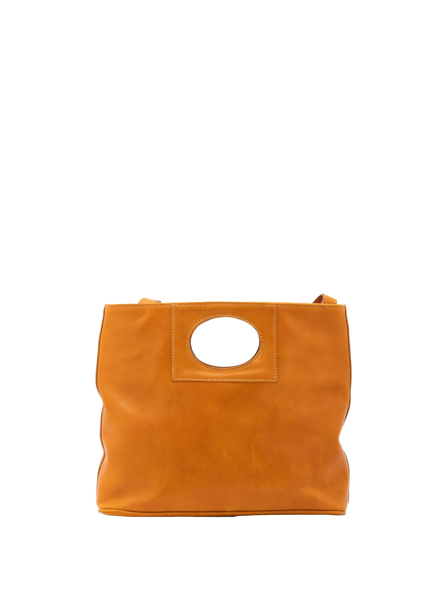 Borsa a tracolla da donna Vera pelle 5563-Senape I Fratelli