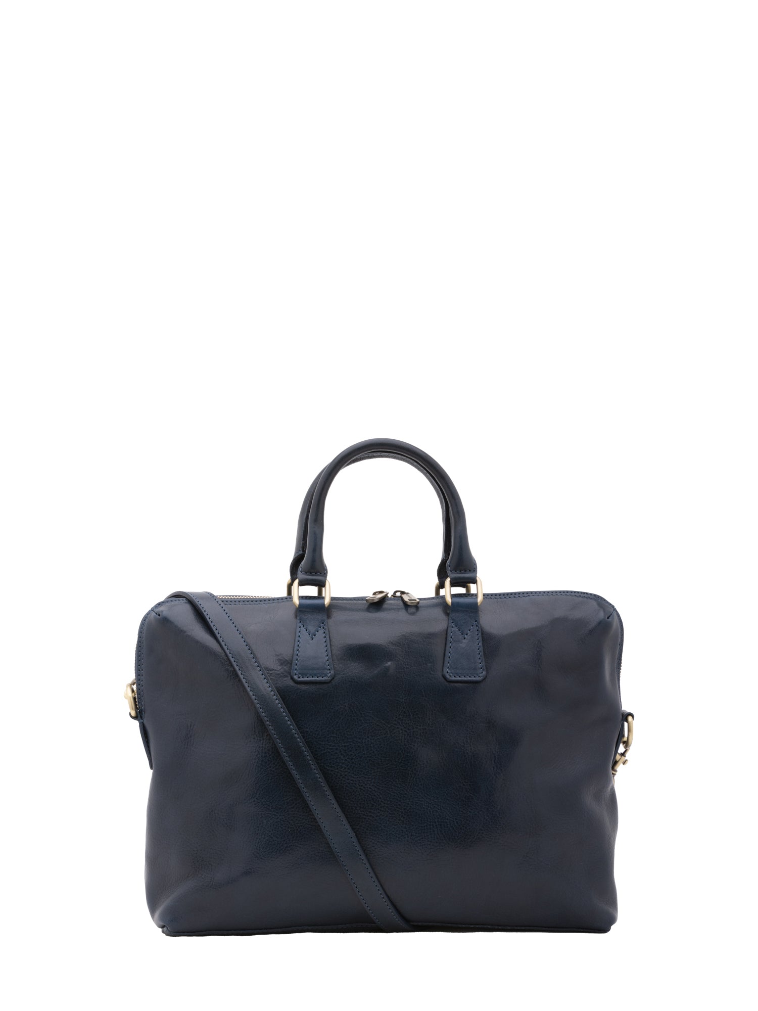 Borsa da lavoro uomo in vera pelle Made in Italy 5565-Blu I Fratelli