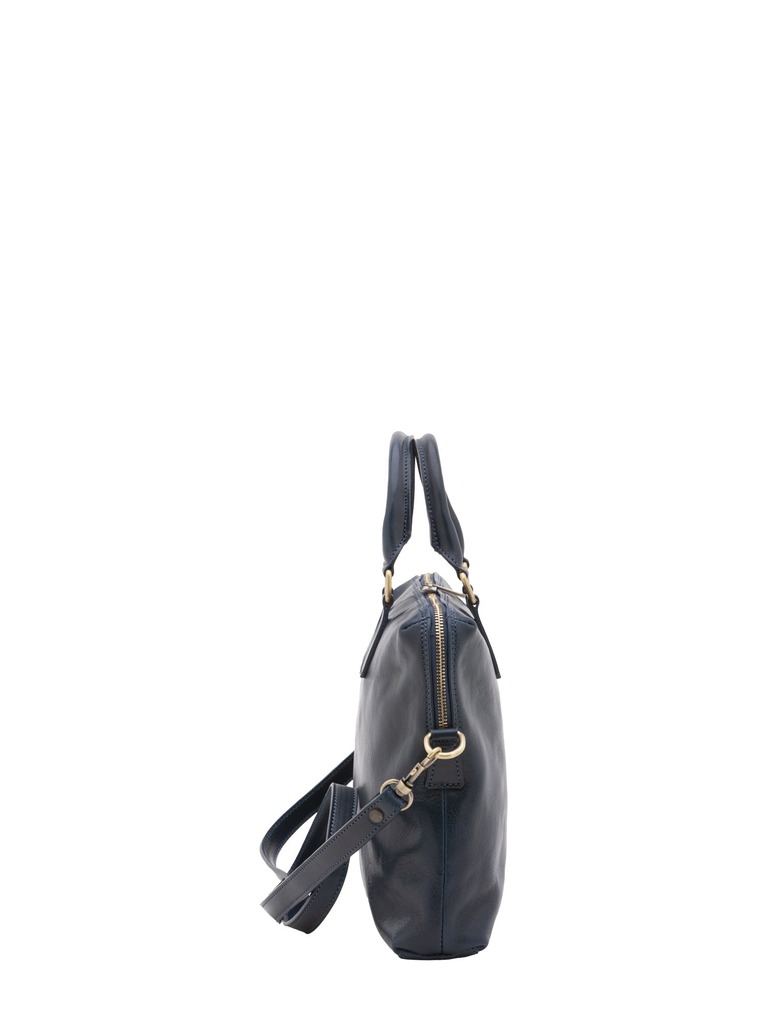 Borsa da lavoro uomo in vera pelle Made in Italy 5565-Blu I Fratelli