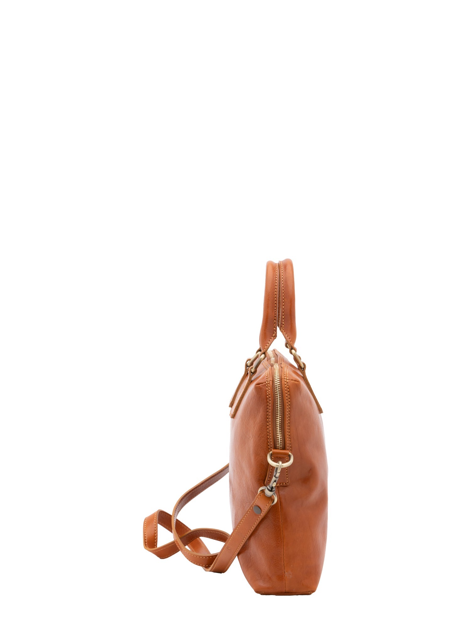 Borsa da lavoro uomo in vera pelle Made in Italy 5565-Cognac I Fratelli